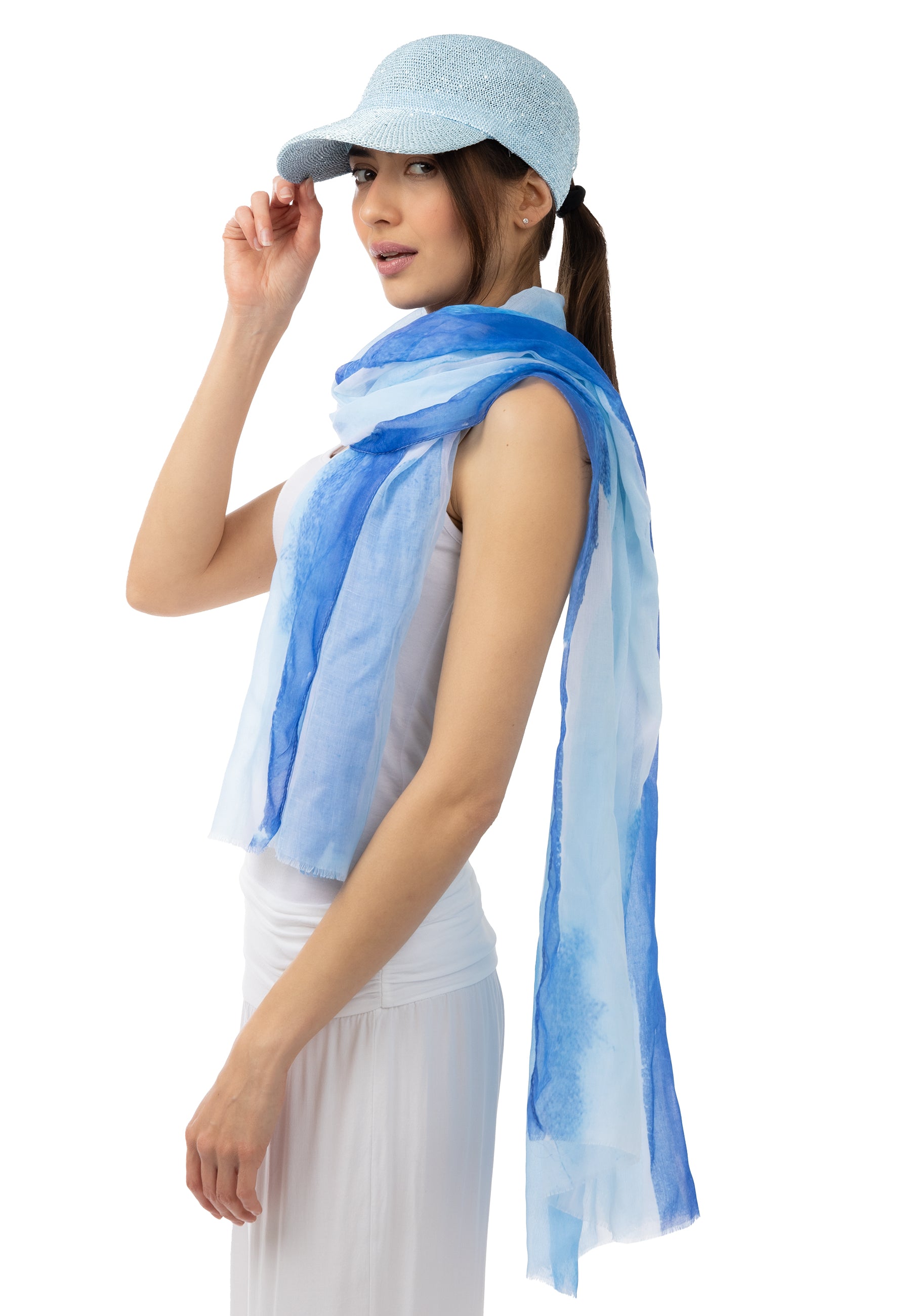 caspar-schal-no-836-damen-sommerschal-viskose-75x180-cm image 5
