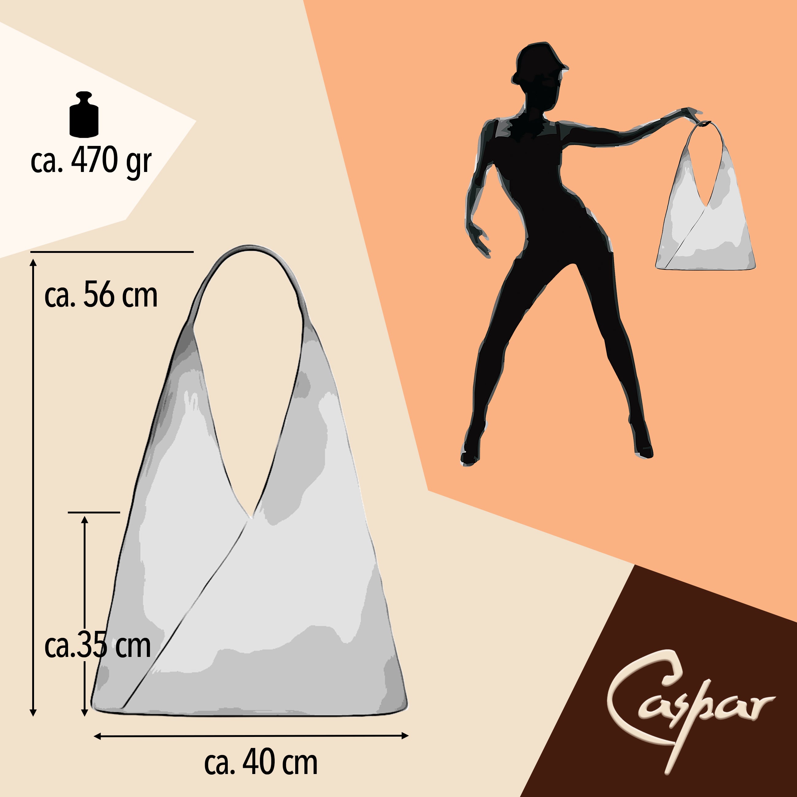 caspar-hobo-no-863-damen-hobo-bag-wildleder-40x35 image 7