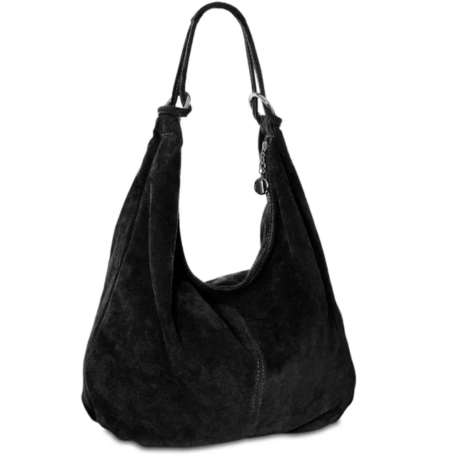 caspar-hobo-no-617-beuteltasche-veloursleder-a4 image 1