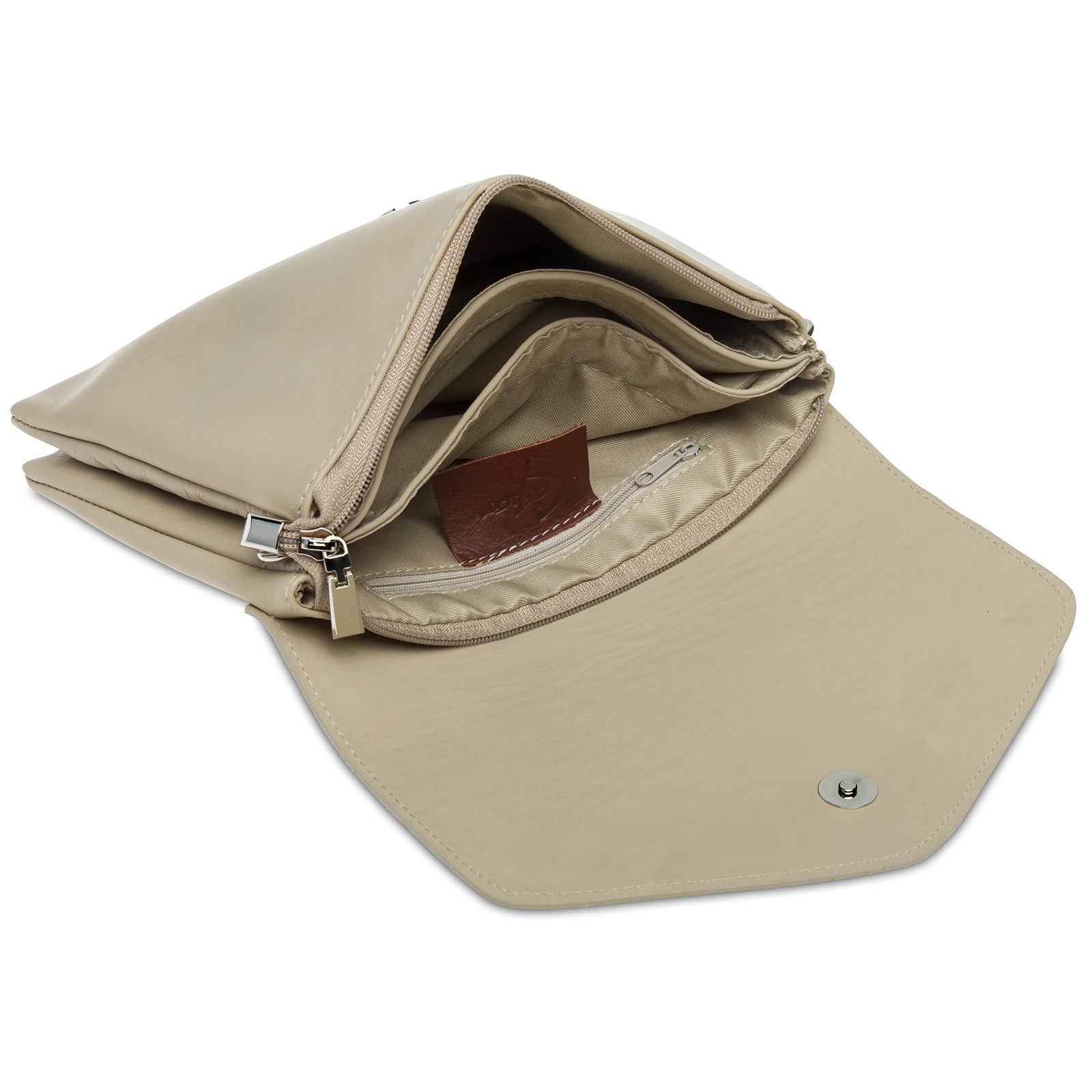caspar-clutch-no-772-damen-leder-umh-ngetasche-mittelgro image 2