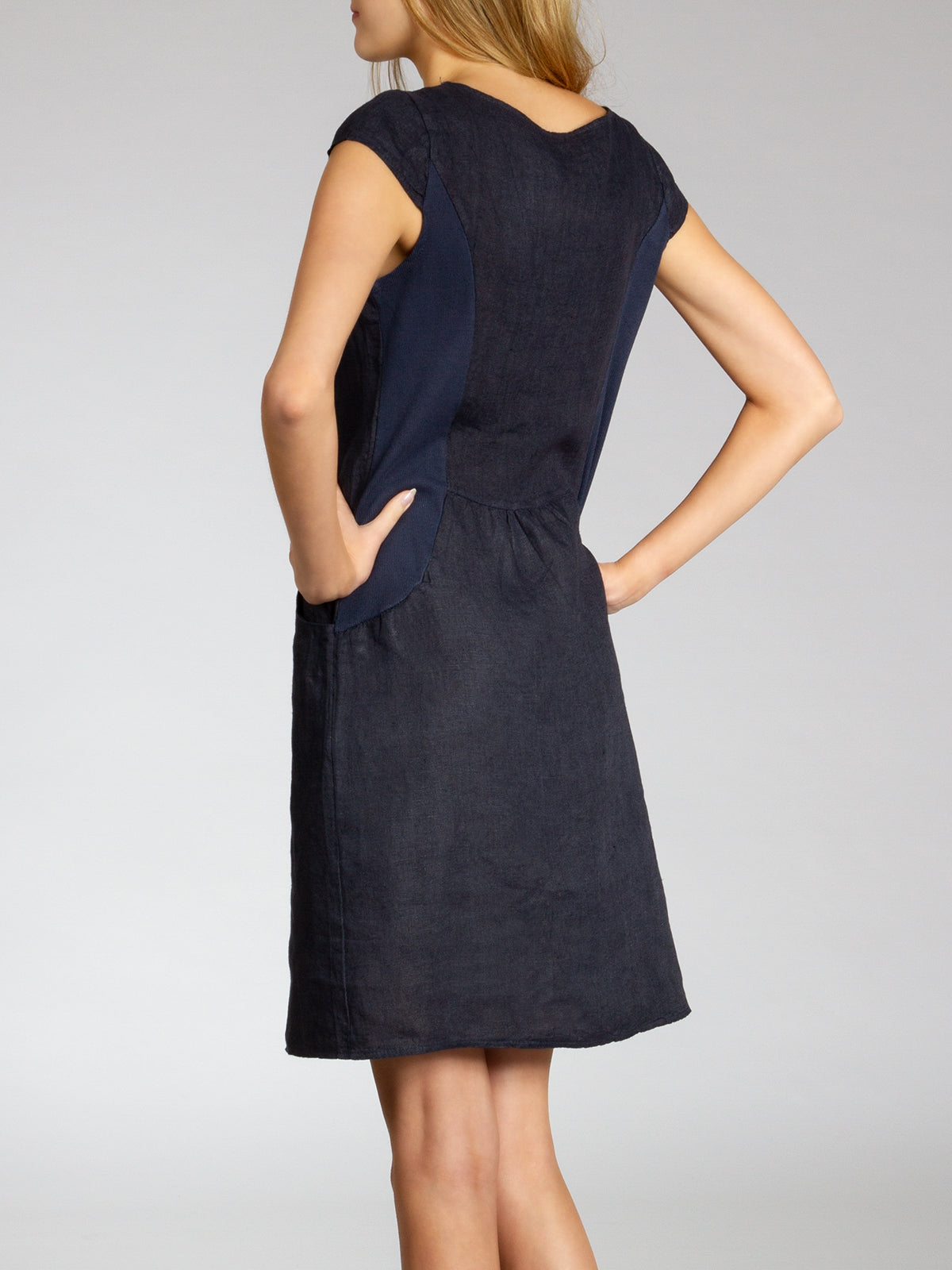 caspar-leinenkleid-no-020-sommerkleid-knielang-100-leinen image 4