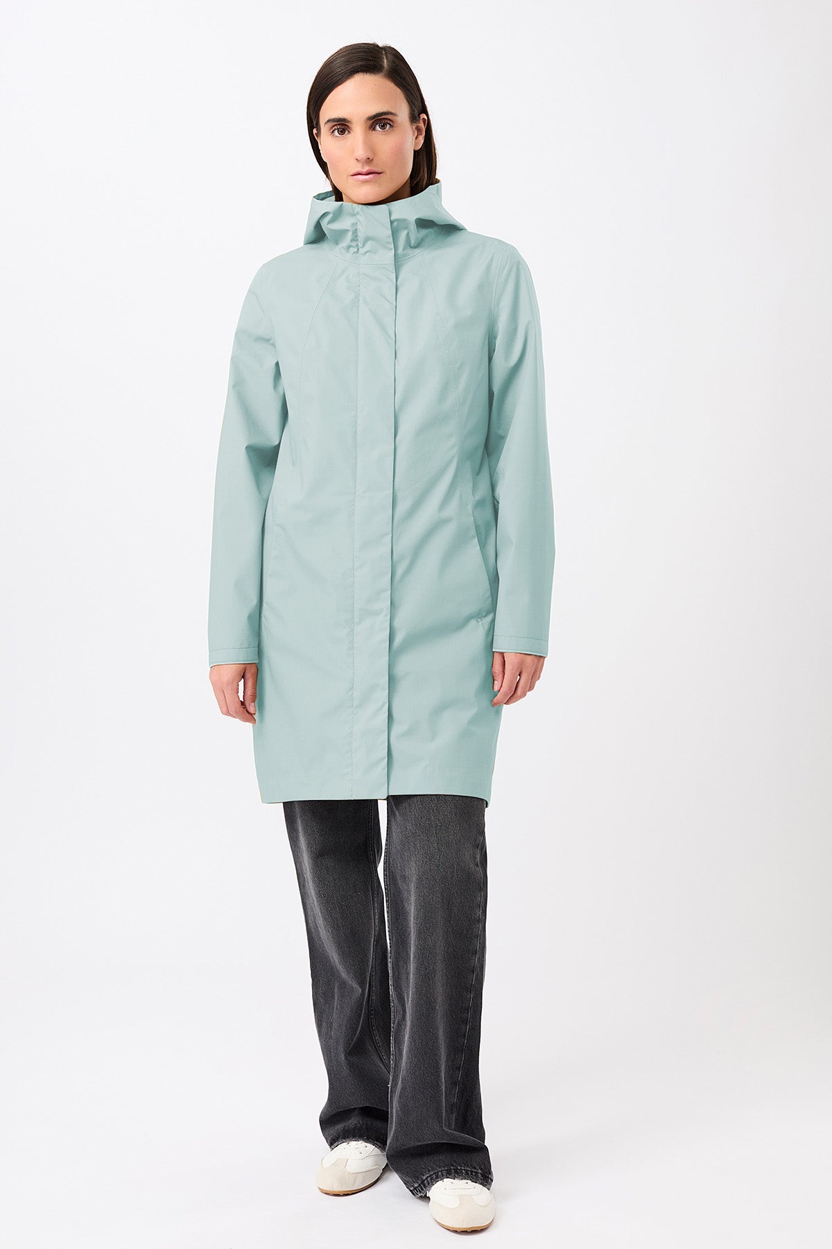 langerchen-schmaler-regenparka-mit-verdecktem-rei-verschluss-flow image 1