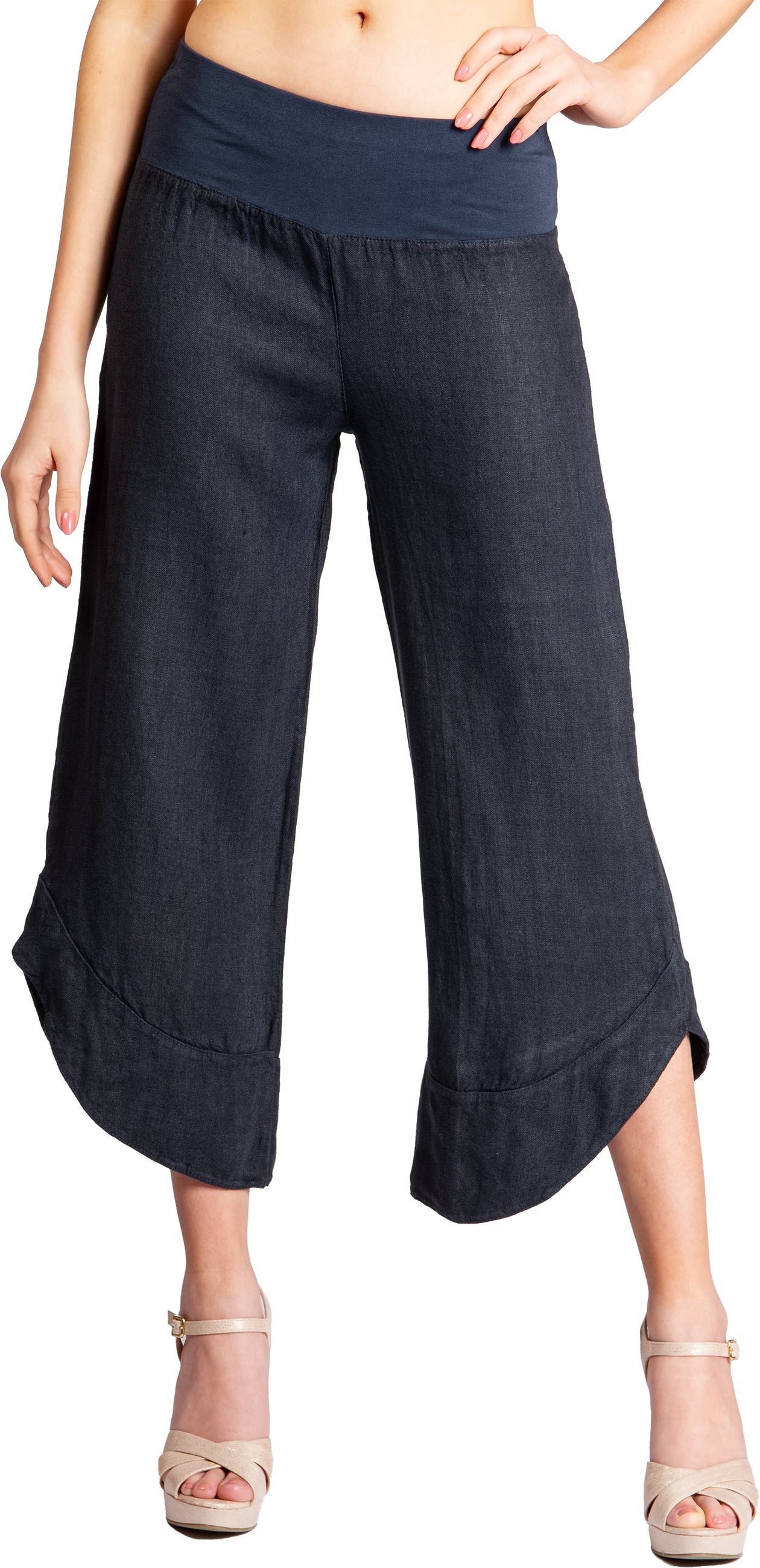 caspar-leinenhose-no-052-3-4-capri-sommerhose image 5