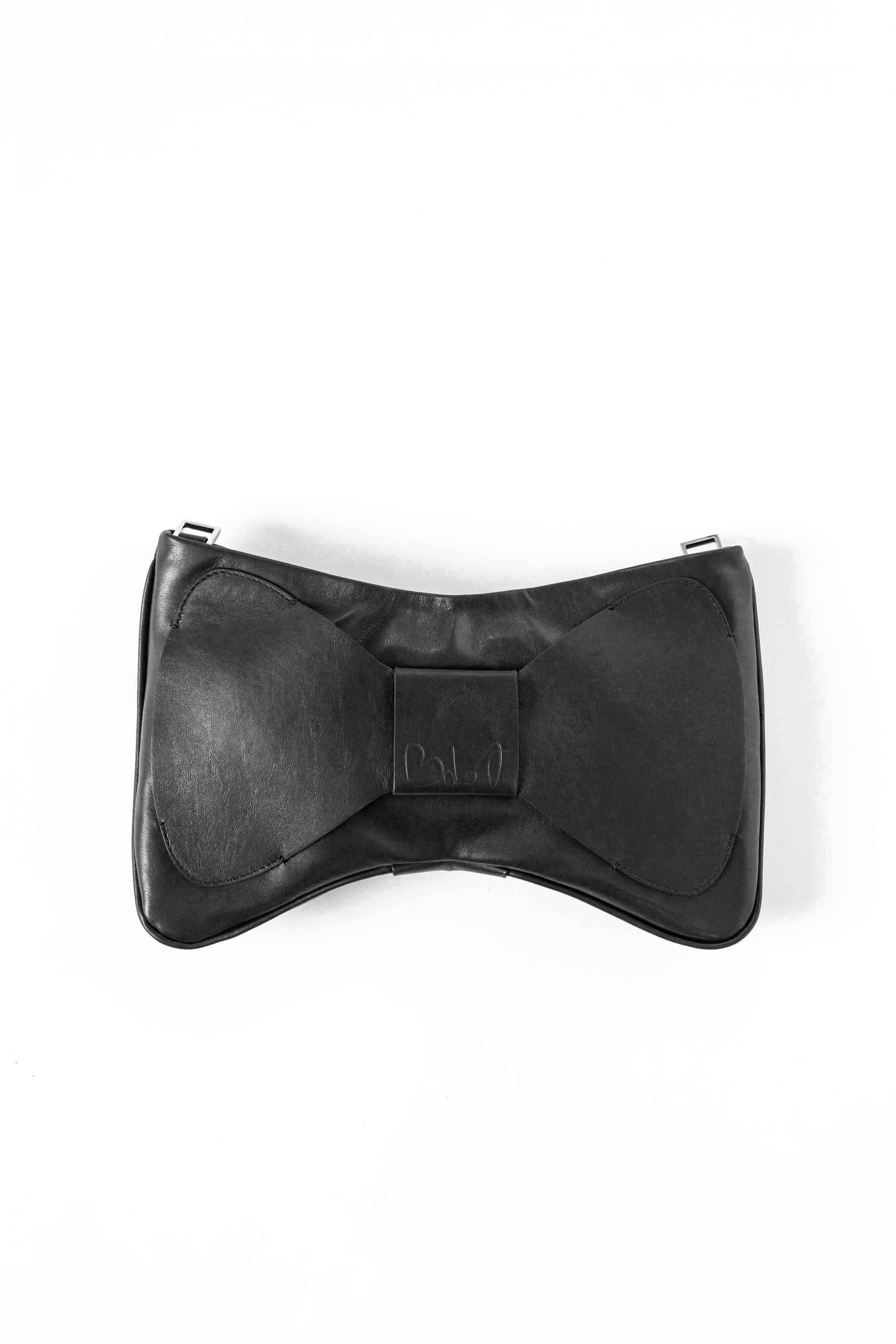 bolot-bow-bag-black-echtleder-tasche-mit-schleife image 3