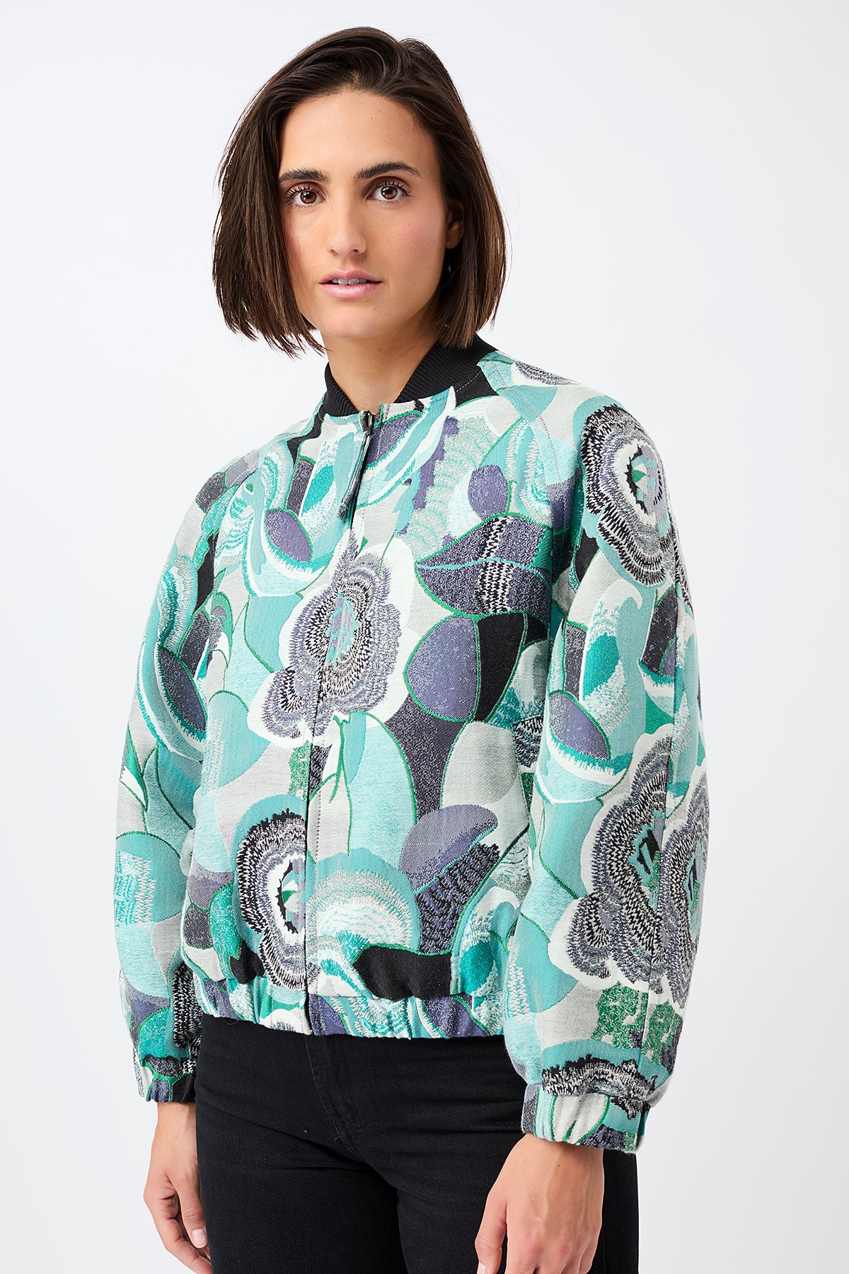 langerchen-bomberjacke-aus-exklusivem-jacquard-in-original-jacquard image 2