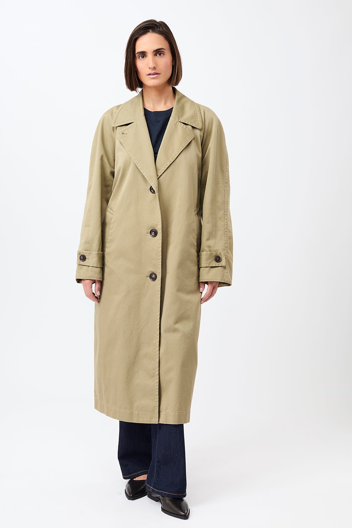 langerchen-breeze-klassischer-trenchcoat-aus-bio-baumwolle-langer-mantel image 4
