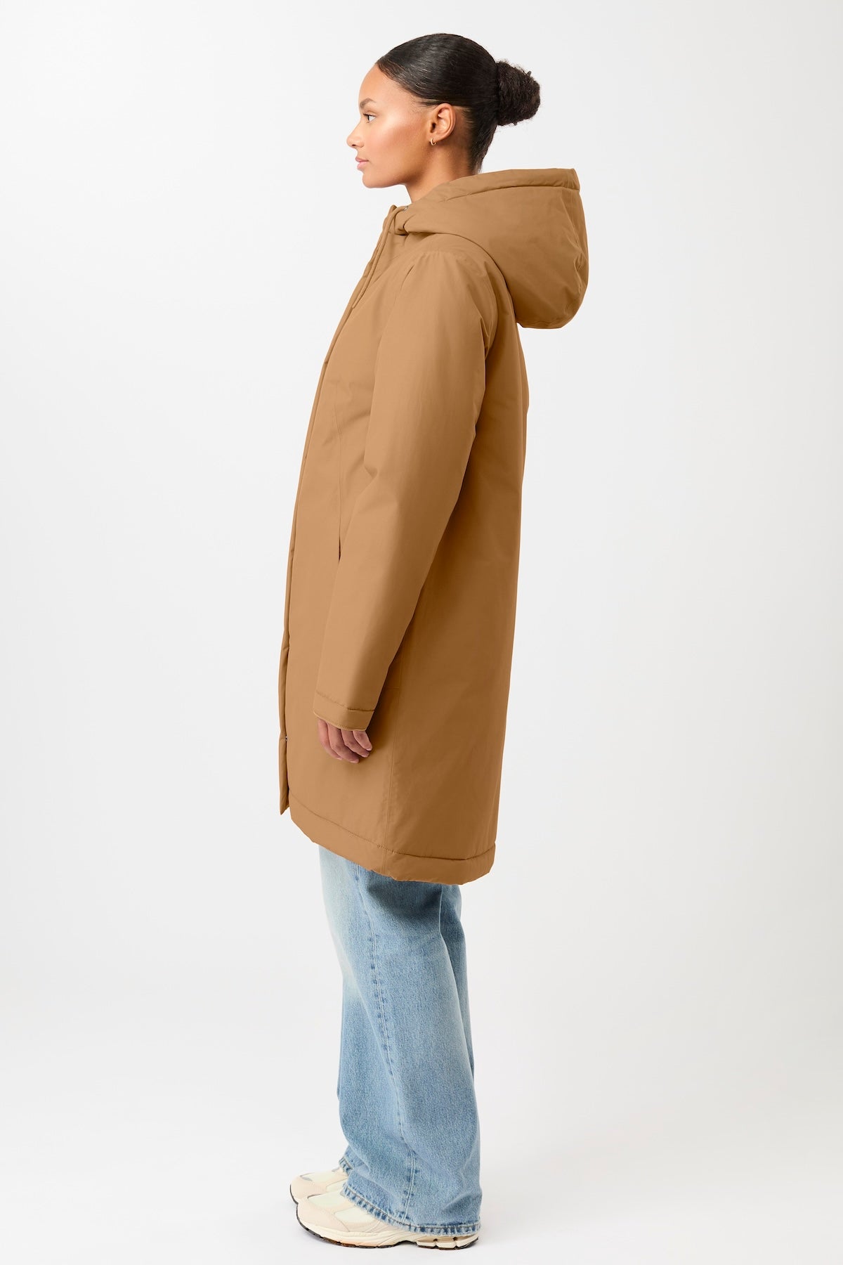 langerchen-oak-wattierter-parka-leicht-tailliert-parka-beige-braun image 2