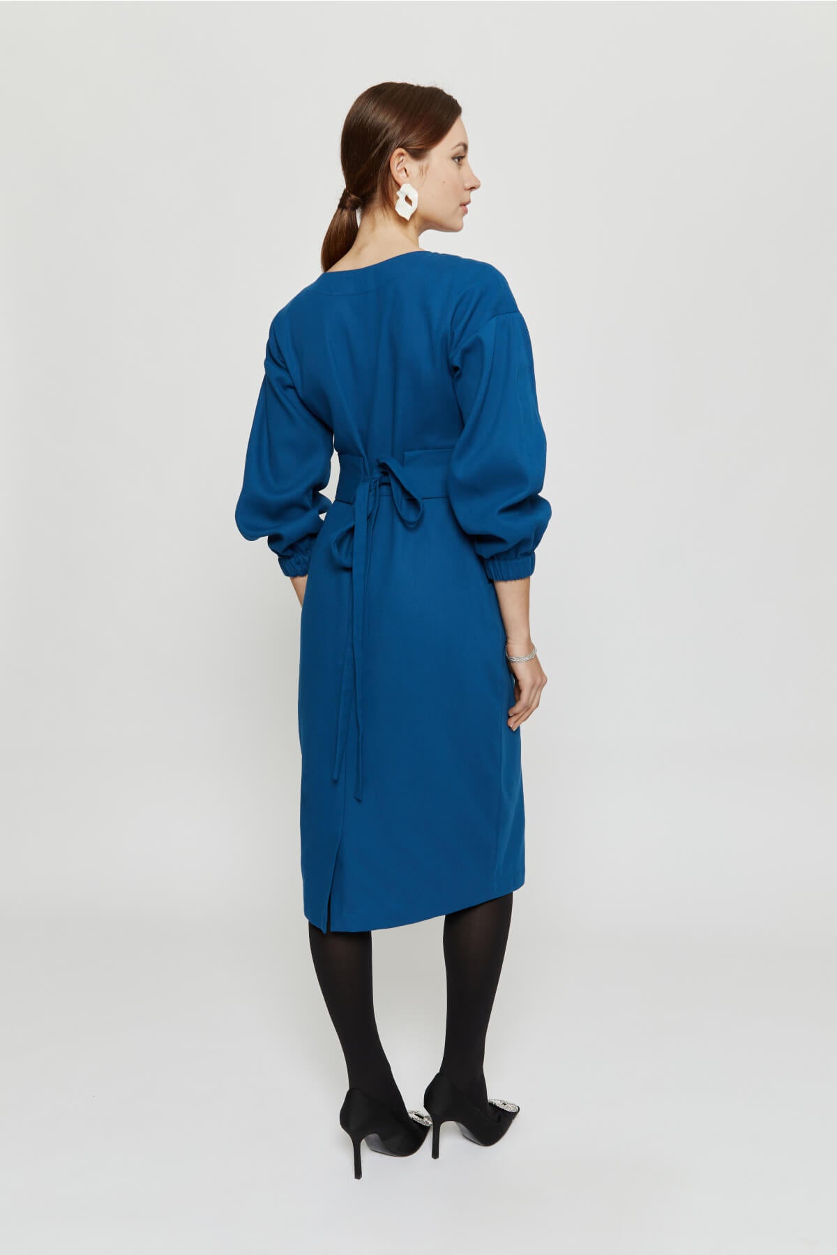 ayani-stefanie-winterkleid-mit-kimono-g-rtel-in-petrol-blau image 7