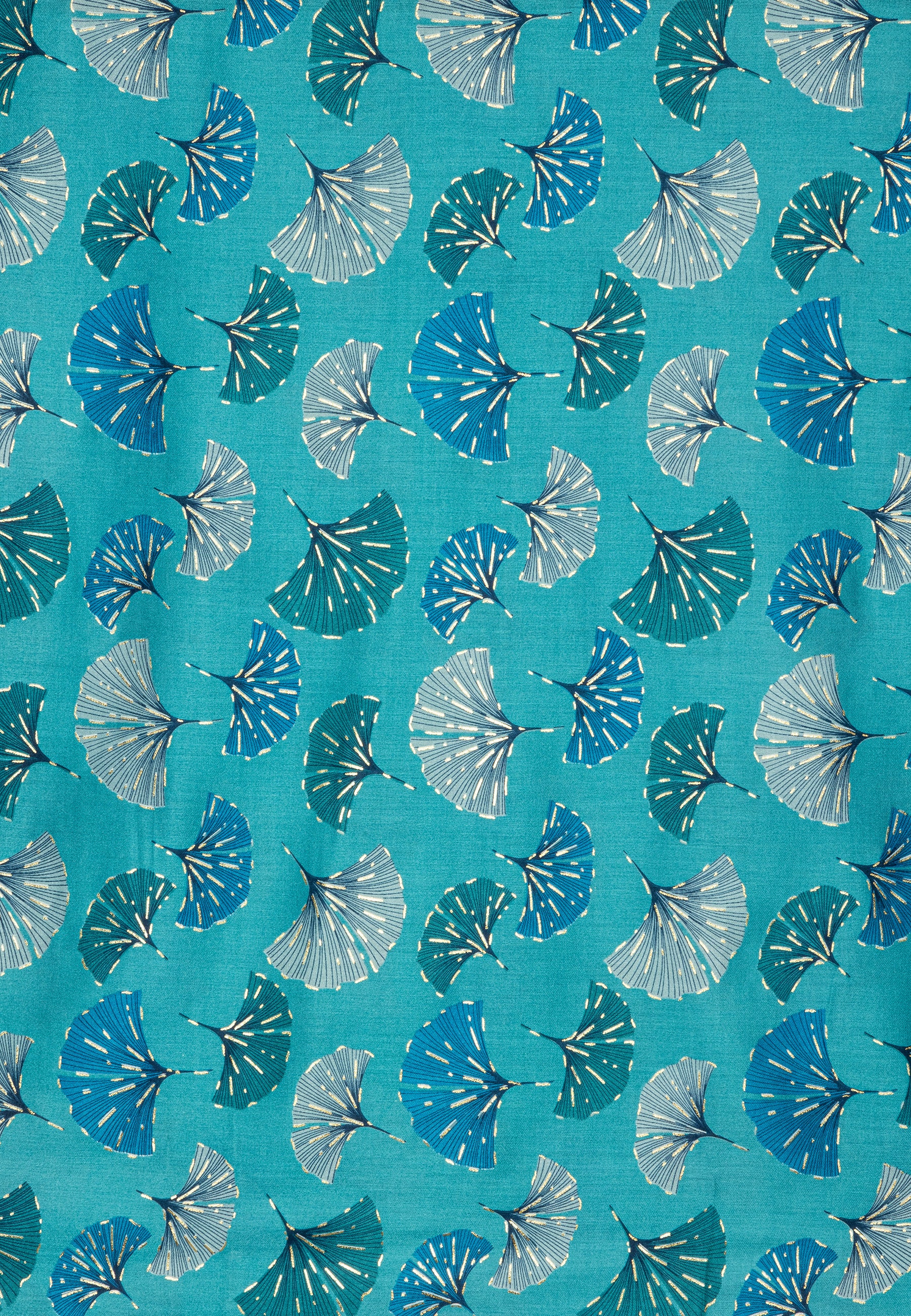 caspar-schal-no-516-damen-schal-mit-ginkgo-print-180-x-85-cm image 8