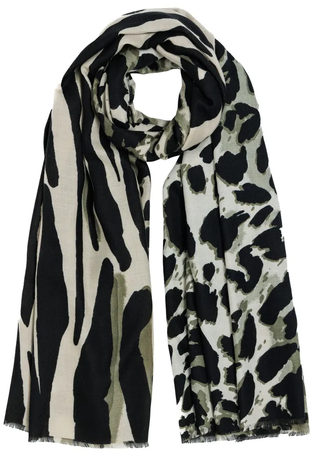 caspar-schal-no-549-animal-print-180-x-85-cm image 1