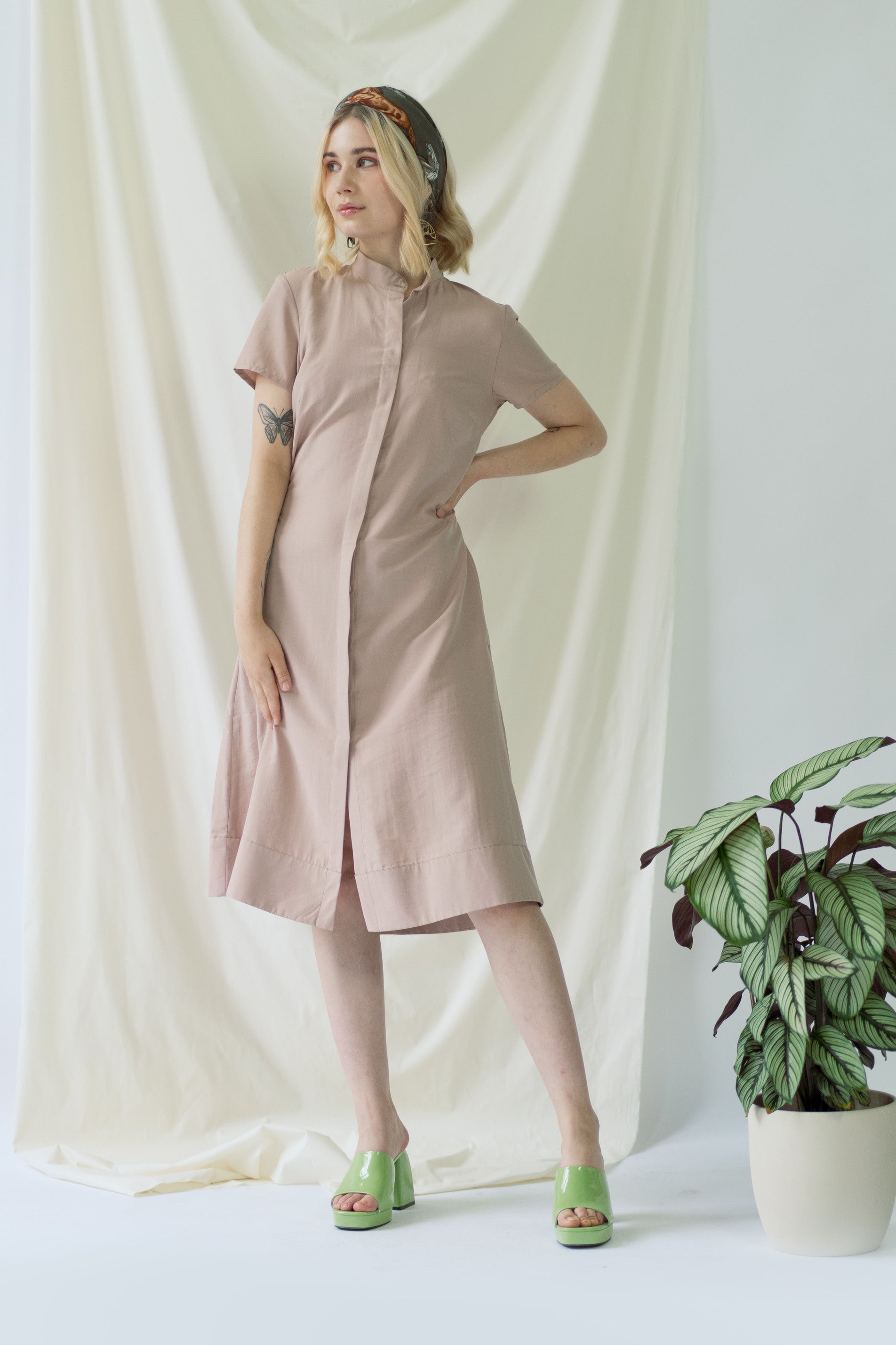 ayani-melanie-shirt-dress-mit-kurzarm-in-rose image 8