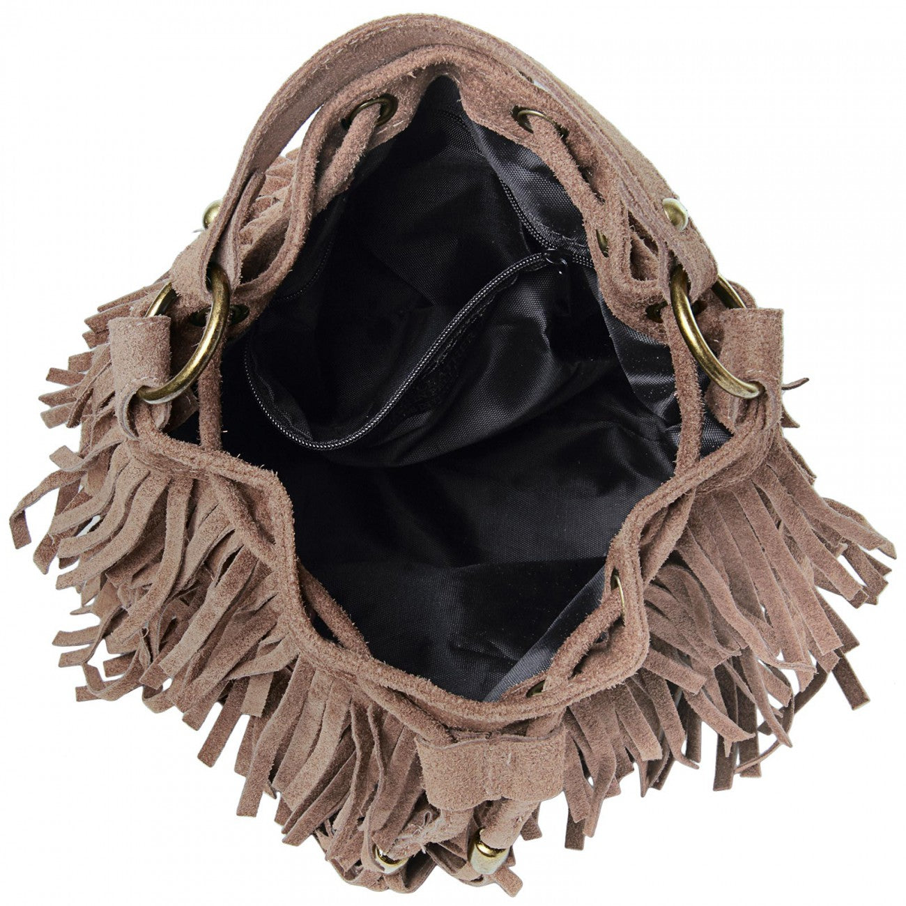 caspar-shoulder-bag-no-677-damen-wildledertasche-mit-fransen image 3