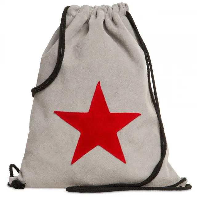 caspar-gym-bag-no-711-turnbeutel-wildleder-mit-stern image 1