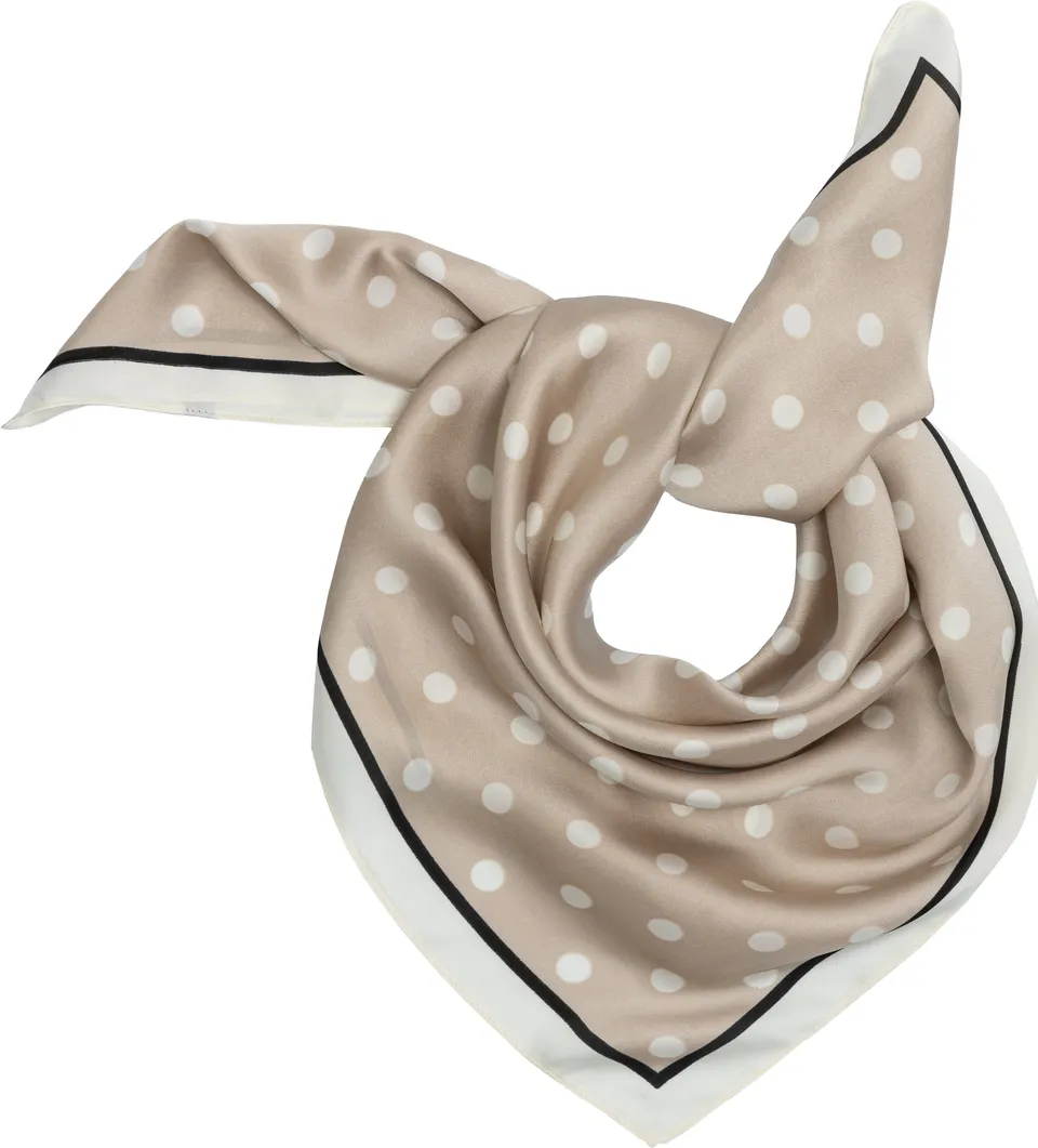 caspar-schal-no-538-sommerschal-tuch-70x70-mit-punktemuster image 1