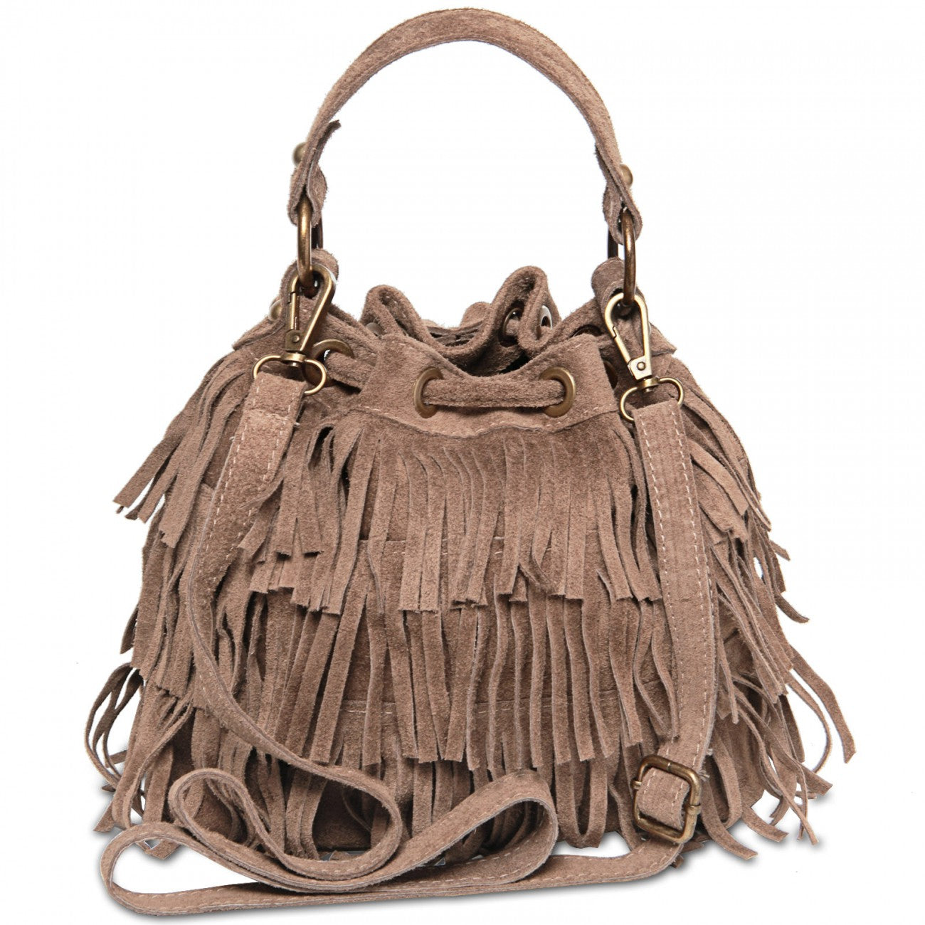 caspar-shoulder-bag-no-677-damen-wildledertasche-mit-fransen image 2