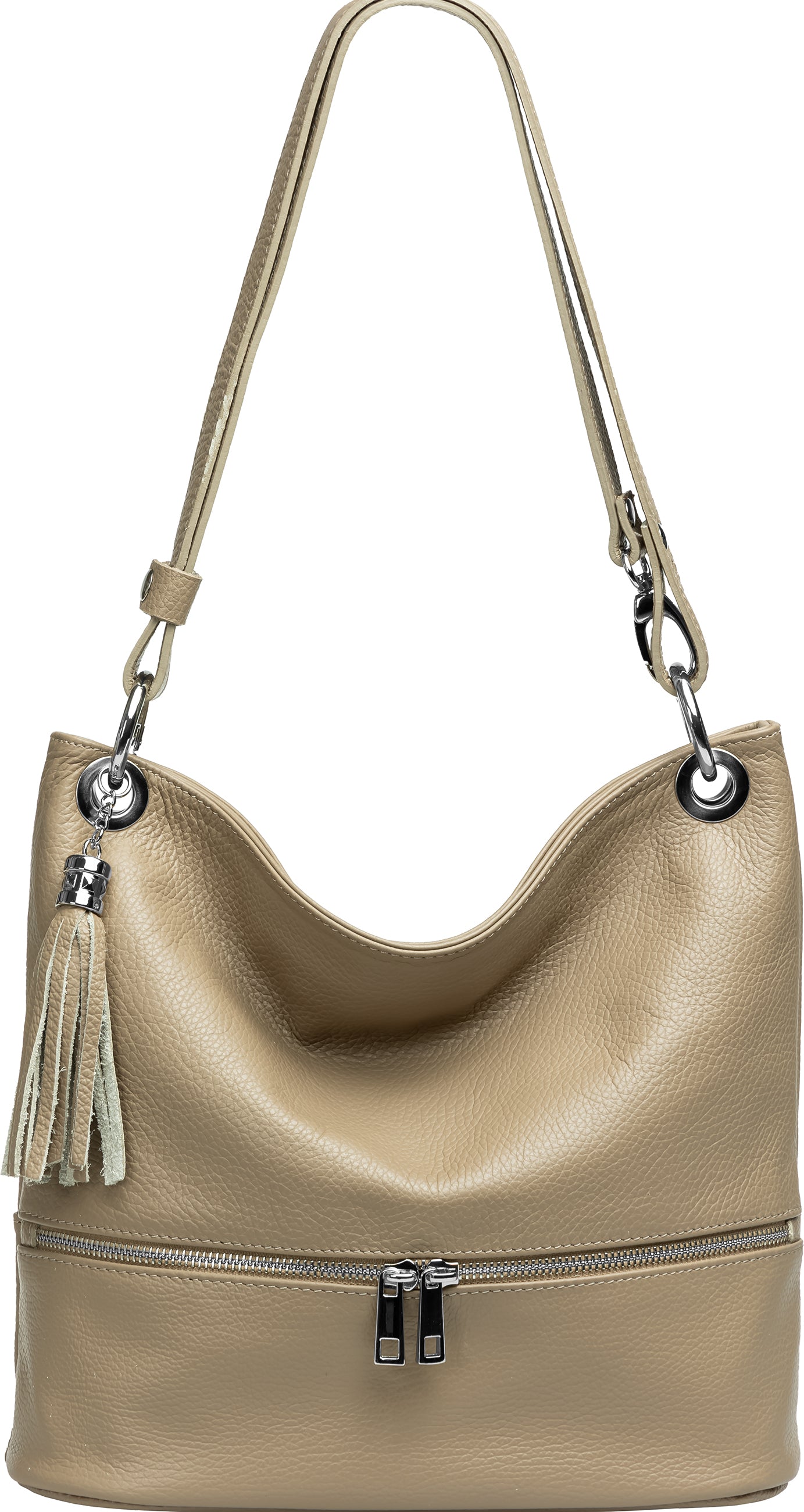caspar-shoulder-no-809-2-in-1-leder-schulter-und-umh-ngetasche-damen image 7