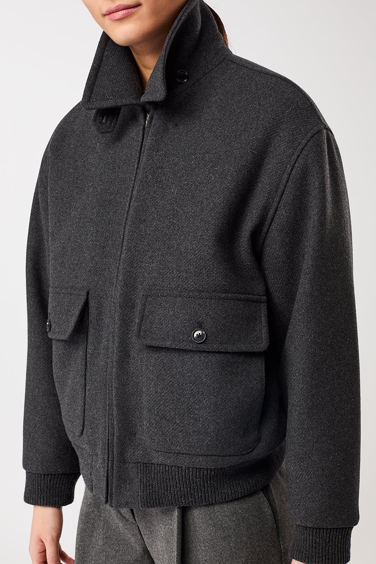 langerchen-blouson-style-aus-recycelter-wolle-anthra image 7