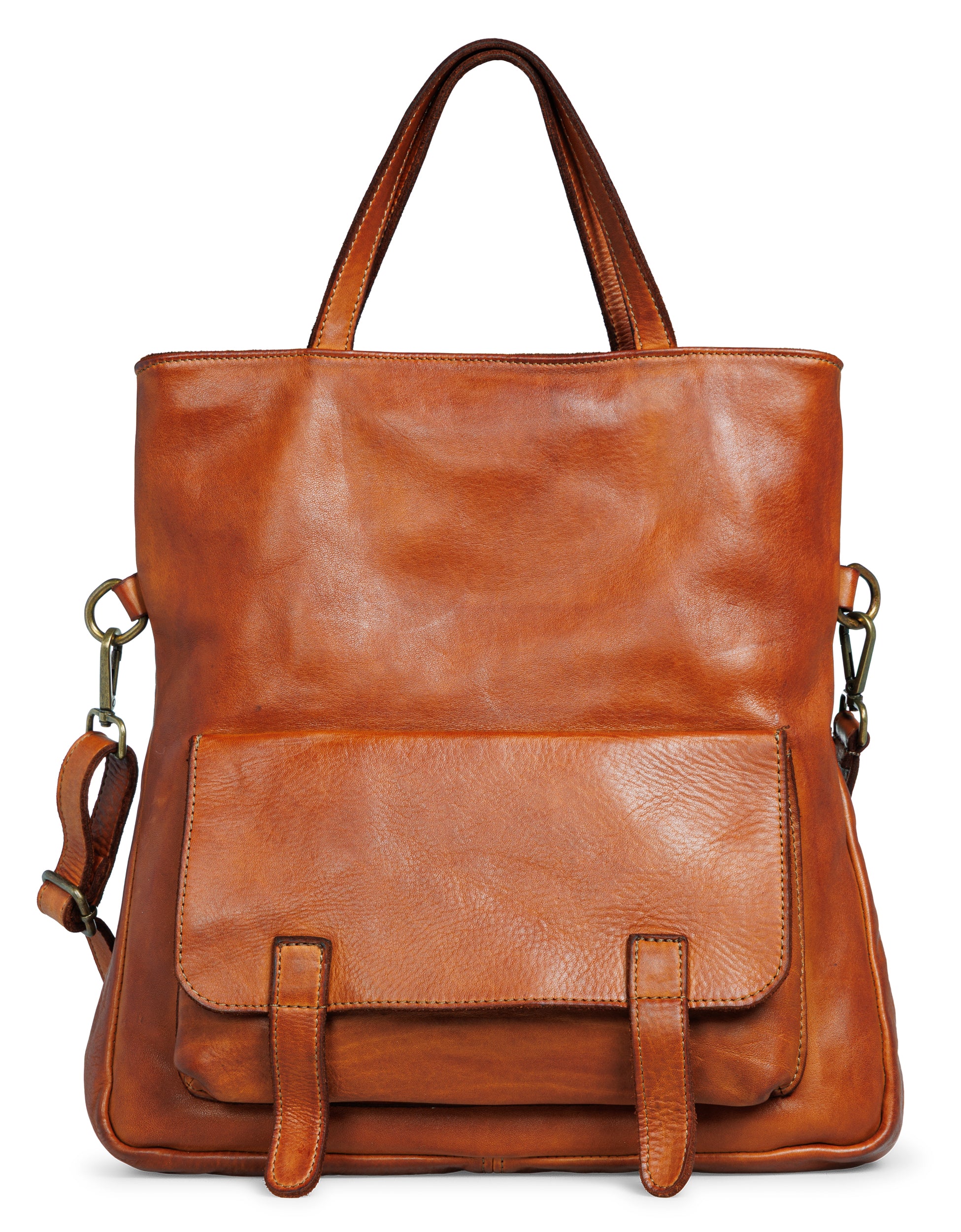 caspar-vintage-city-rucksack-no-820-2in1-lederrucksack-damen-made-in-italy image 3