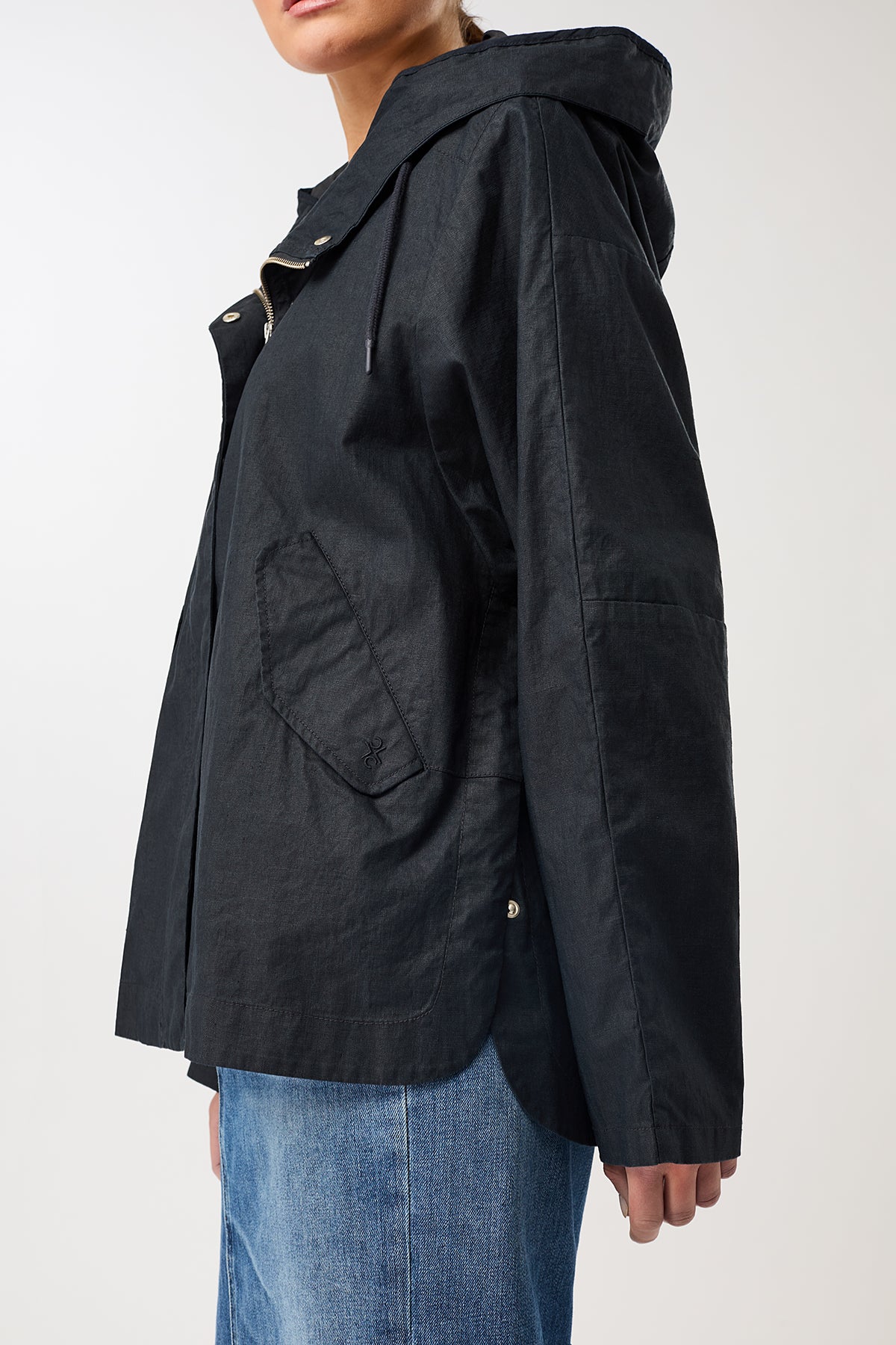 langerchen-outdoorjacke-aus-beschichtetem-leinen-navy image 3