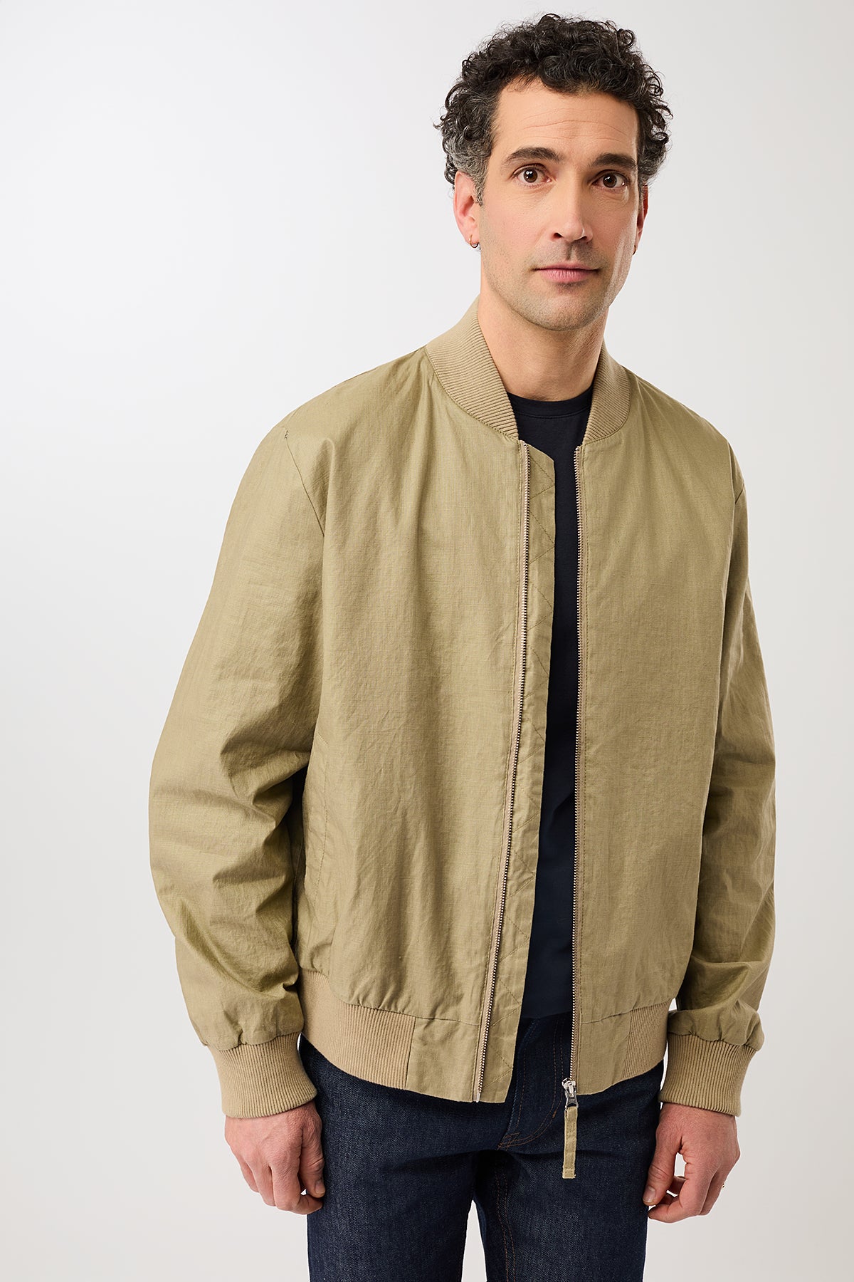 langerchen-bomberjacke-aus-beschichtetem-leinen-blouson-breeze image 1