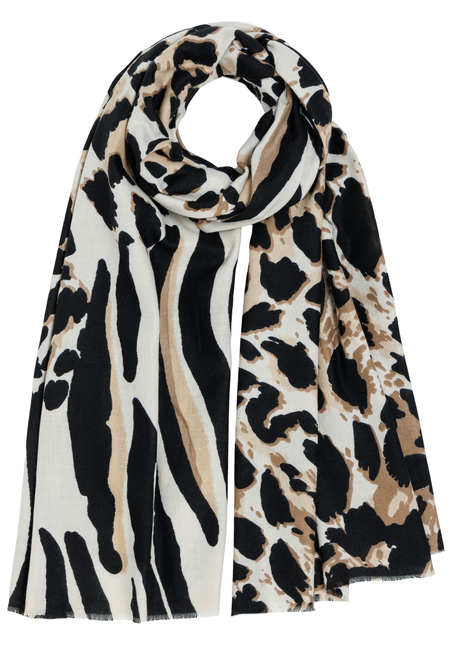 caspar-schal-no-549-animal-print-180-x-85-cm image 5