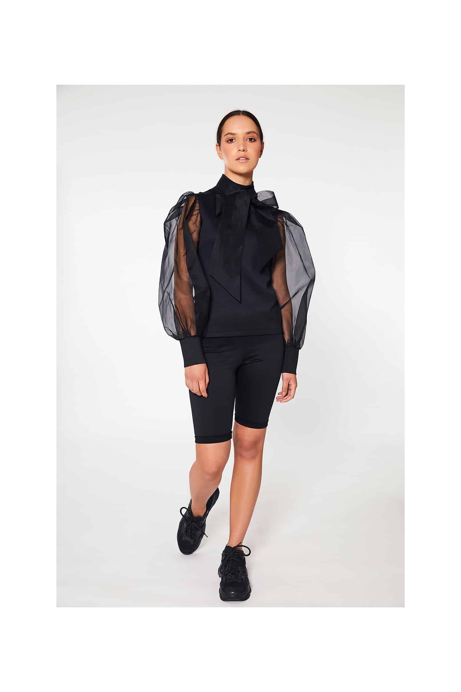 bolot-bluse-ingrid-black-klassische-schleifenbluse-schwarz image 1