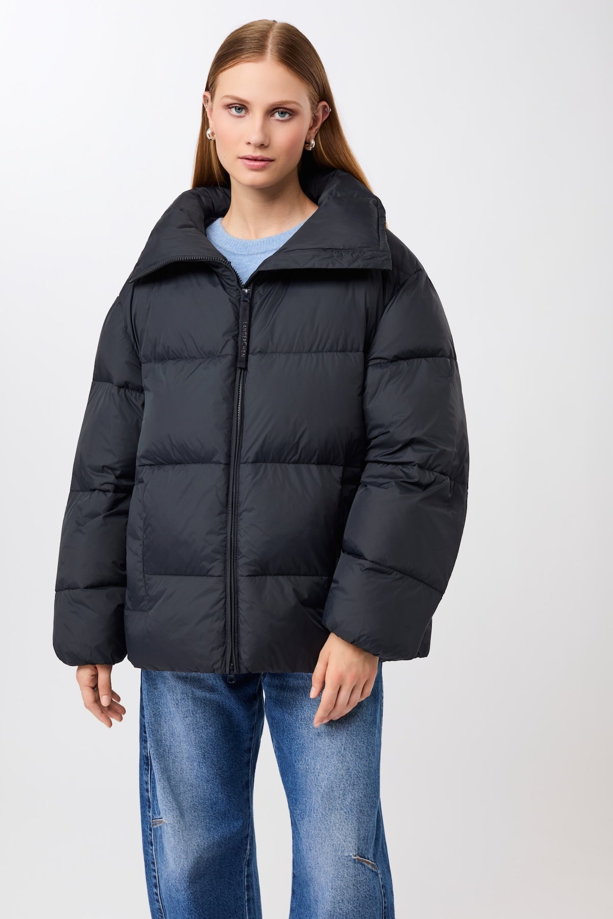 langerchen-steppjacke-mit-kragen-und-abnehmbarer-kapuze-midnight image 1