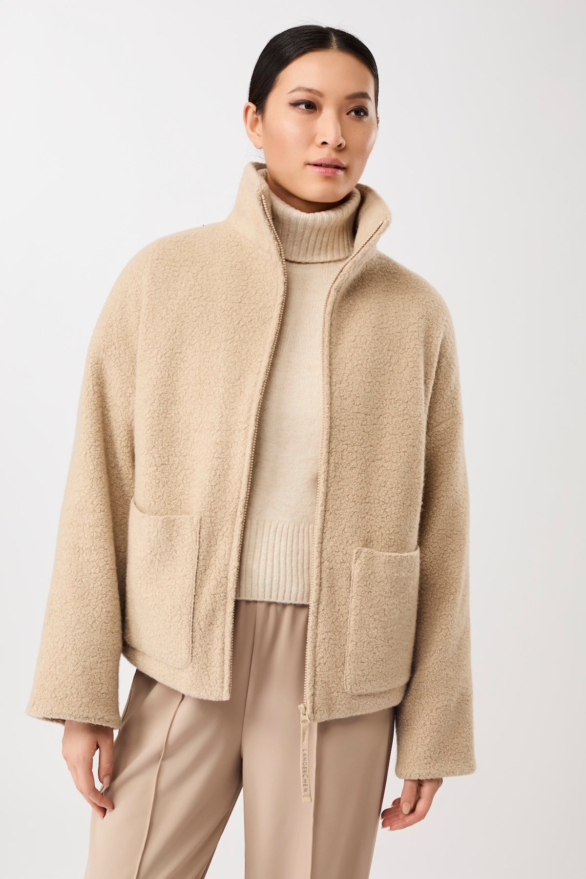 langerchen-jacke-mit-stehkragen-aus-woll-fleece-limestone image 4