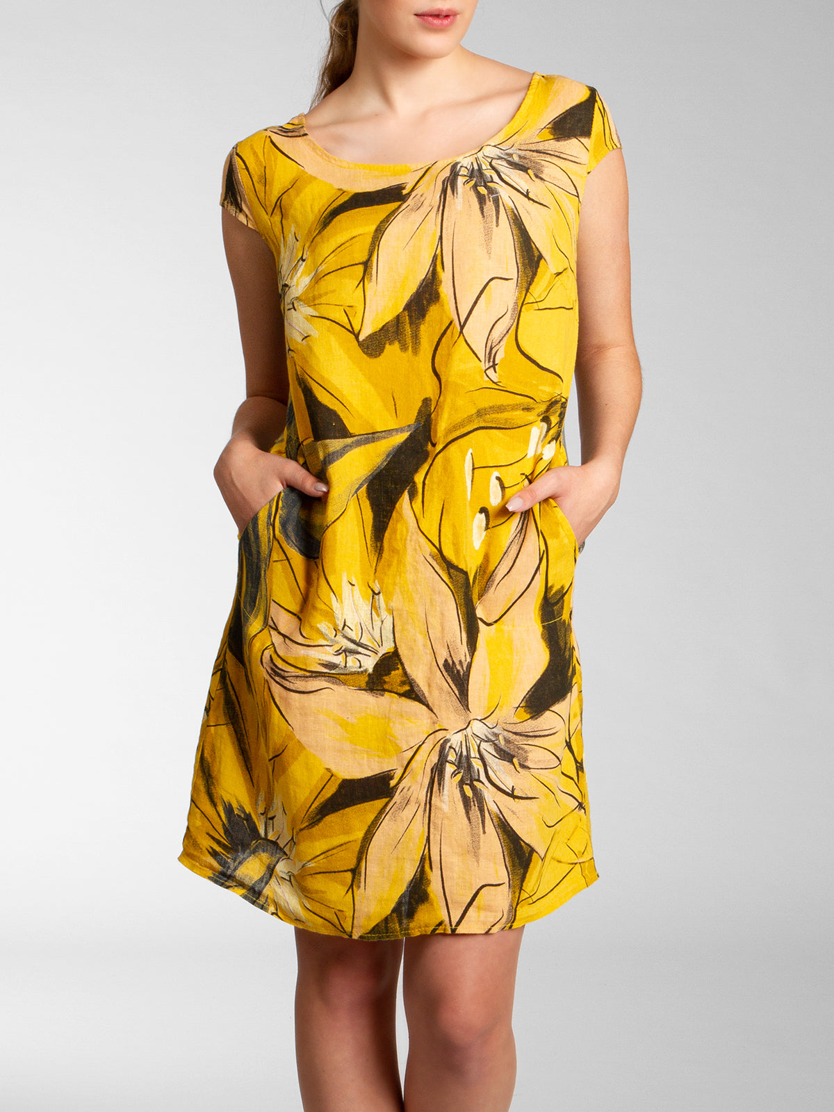 caspar-leinenkleid-no-035-damen-sommerkleid-aus-100-leinen image 3
