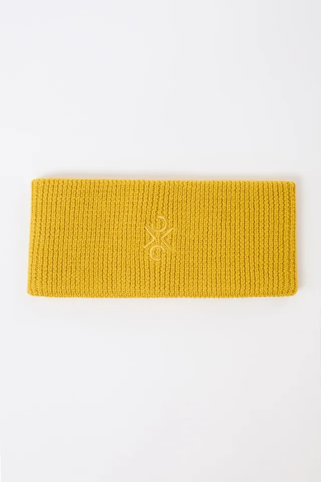 langerchen-stirnband-aus-bio-wolle-signal-gelb image 1