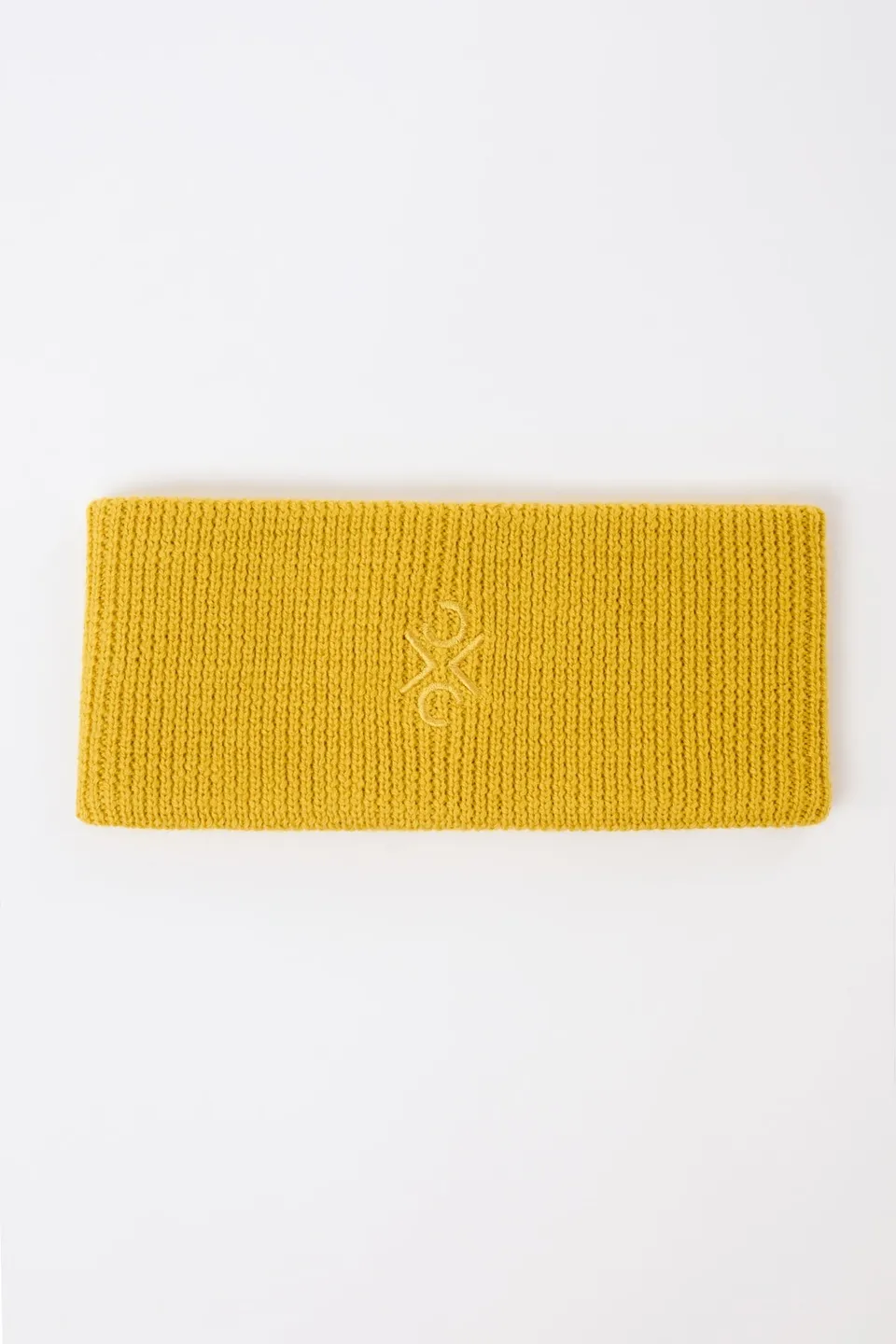 langerchen-stirnband-aus-bio-wolle-signal-gelb image 1
