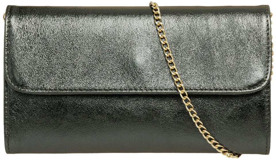 caspar-clutch-no-779-damen-leder-clutch-metallic-mit-schulterkette image 1