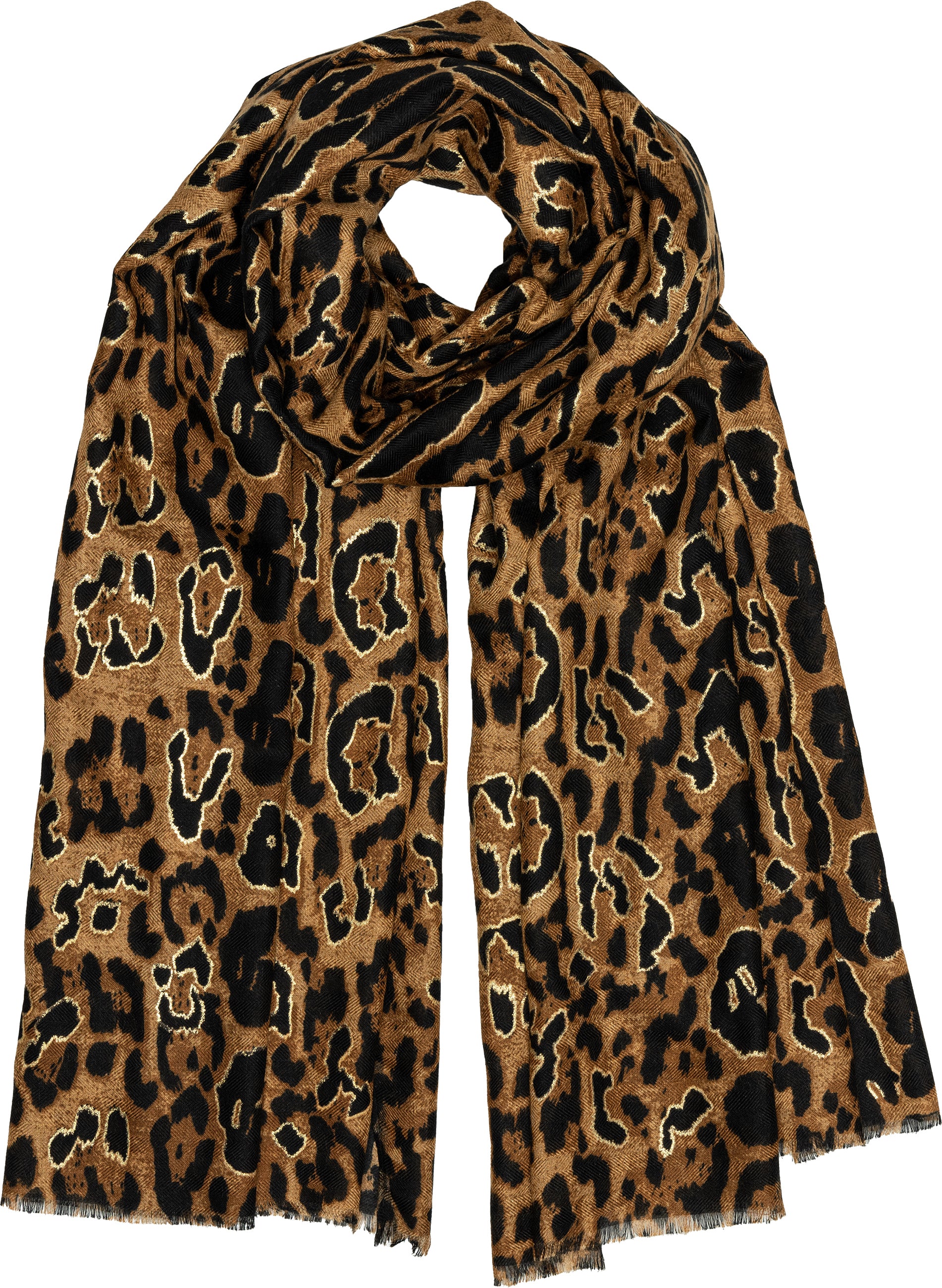 caspar-schal-no-511-damen-schal-leo-animal-print-180x85-cm image 1
