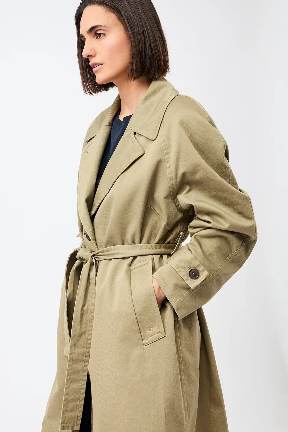 langerchen-breeze-klassischer-trenchcoat-aus-bio-baumwolle-langer-mantel image 1