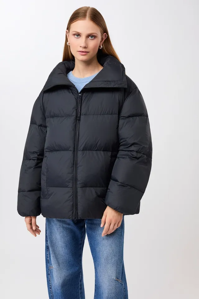 langerchen-steppjacke-mit-kragen-und-abnehmbarer-kapuze-midnight image 1