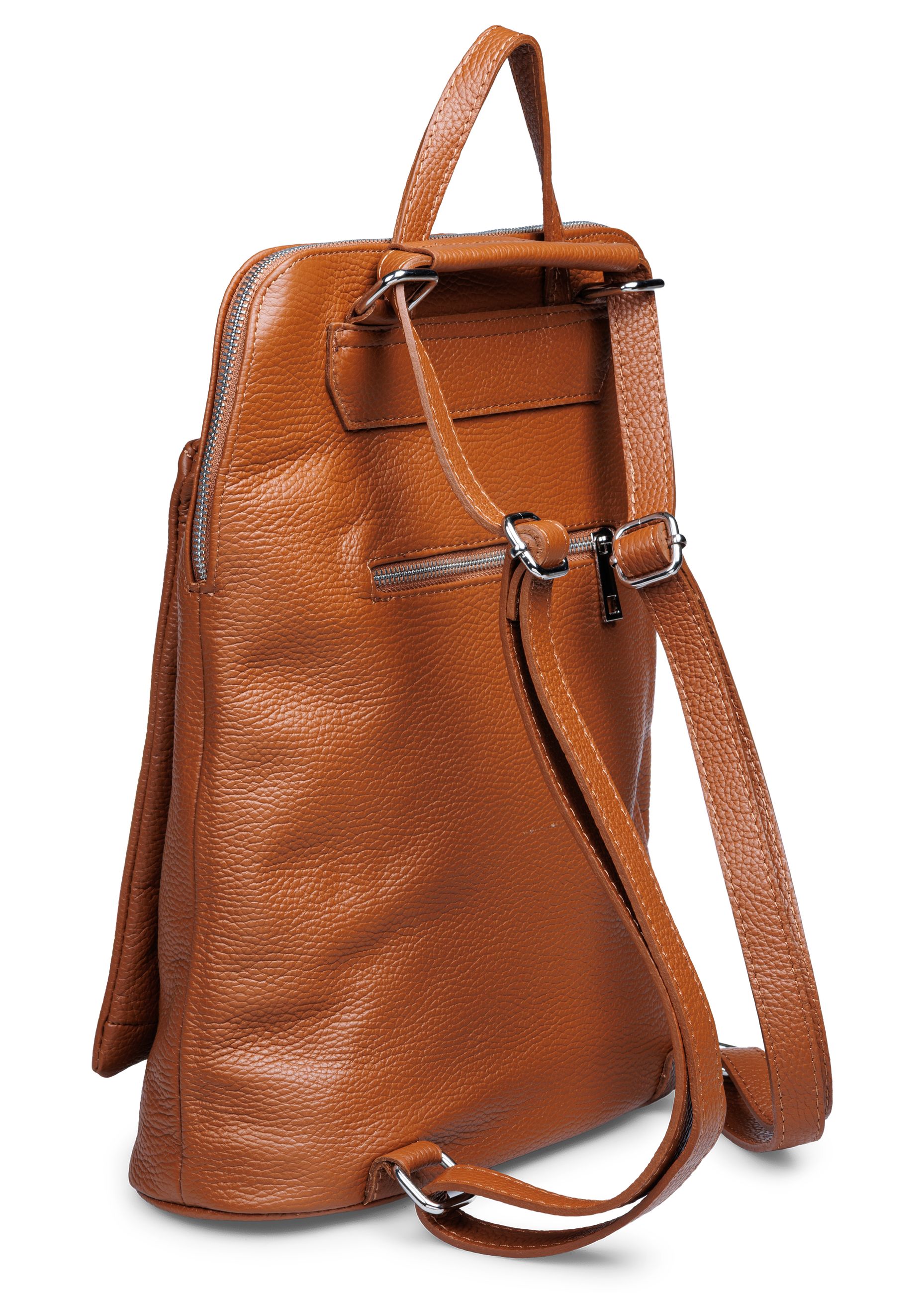 caspar-2in1-backpack-no-826-damen-rucksack-aus-rindsleder image 3