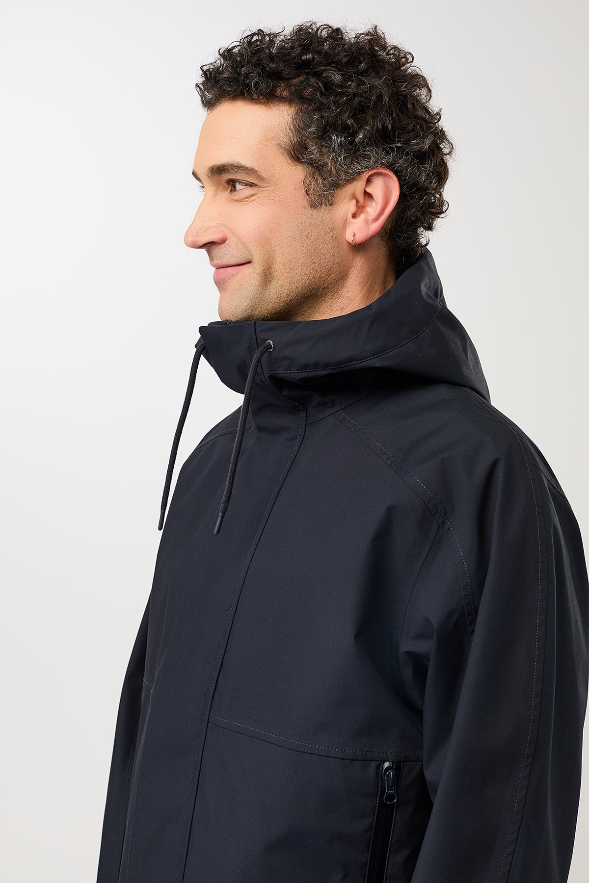 langerchen-kapuzenjacke-knopfleiste-navy-kurze-jacke image 4
