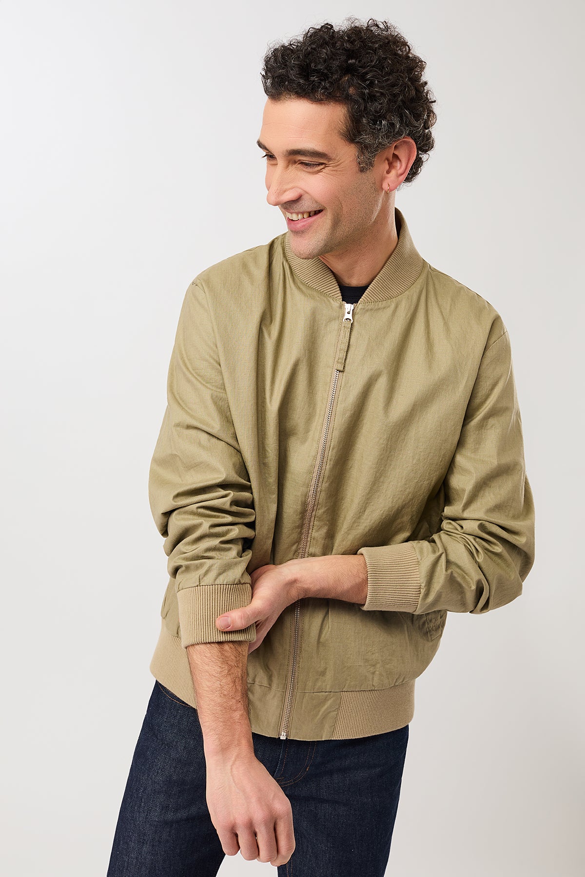 langerchen-bomberjacke-aus-beschichtetem-leinen-blouson-breeze image 3