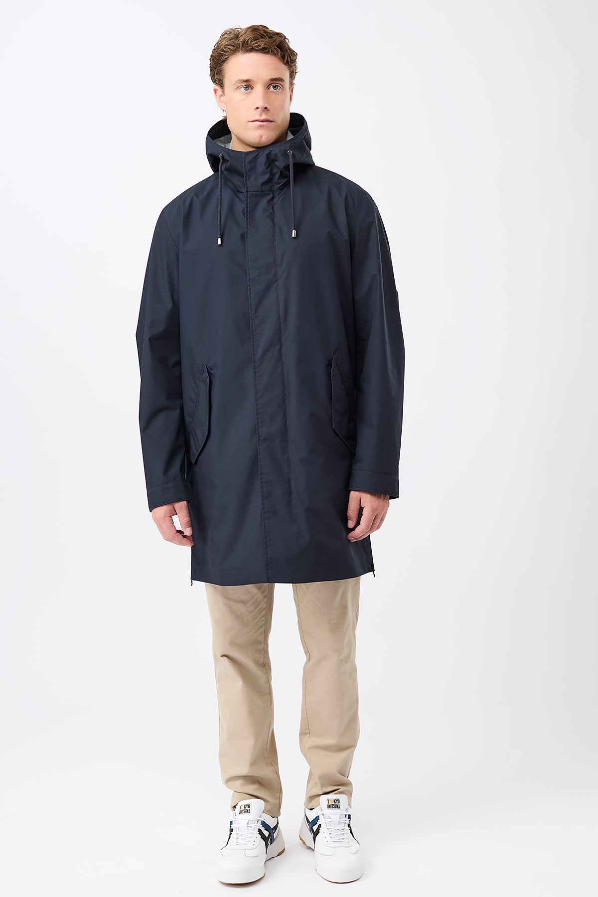 langerchen-regenparka-mit-seitlichen-rei-verschl-ssen-am-saum-navy image 1