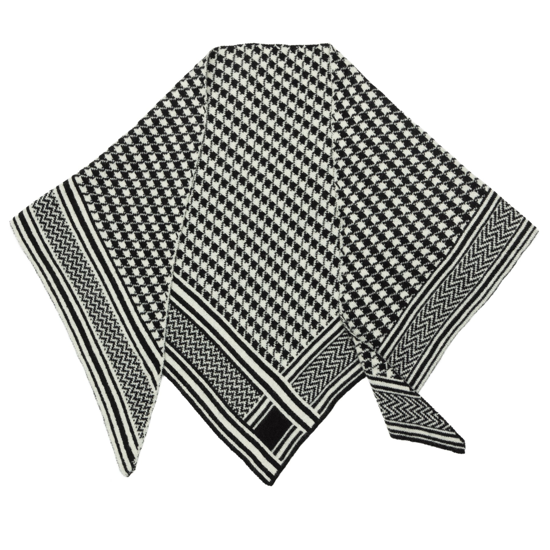 caspar-schal-no-512-xxl-dreieckstuch-mit-hahnentritt-muster image 2