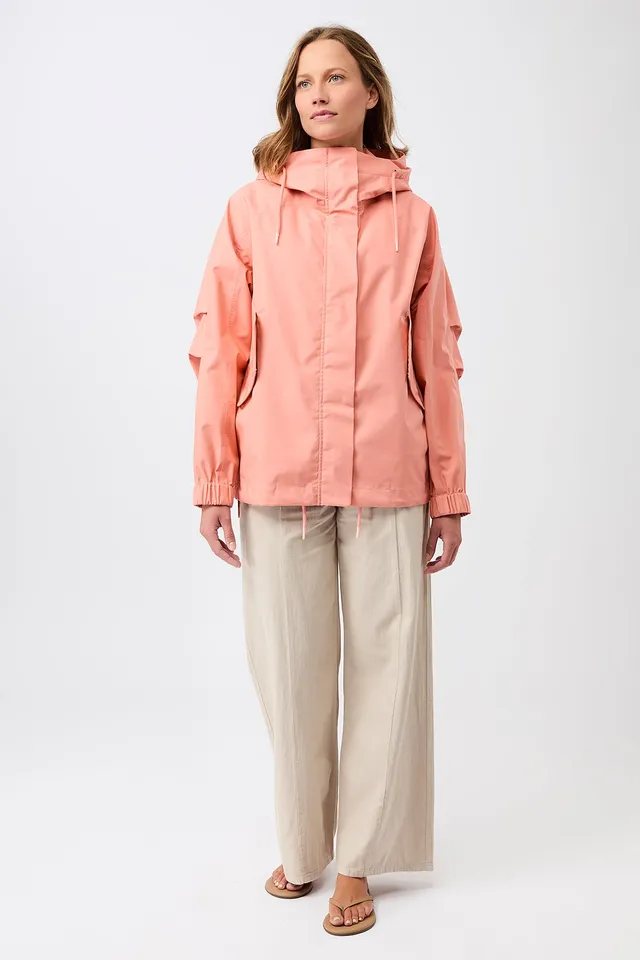 langerchen-kapuzenjacke-mit-falten-am-arm-kurze-jacke-in-frangipani image 1