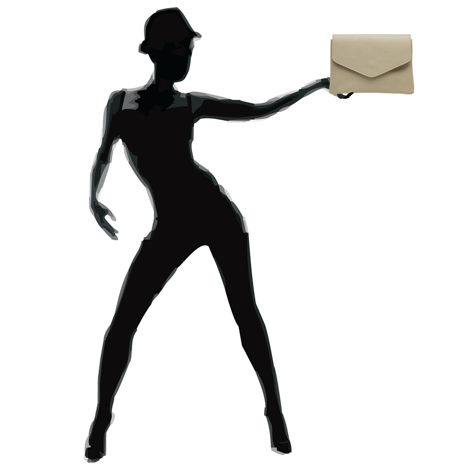 caspar-clutch-no-772-damen-leder-umh-ngetasche-mittelgro image 3