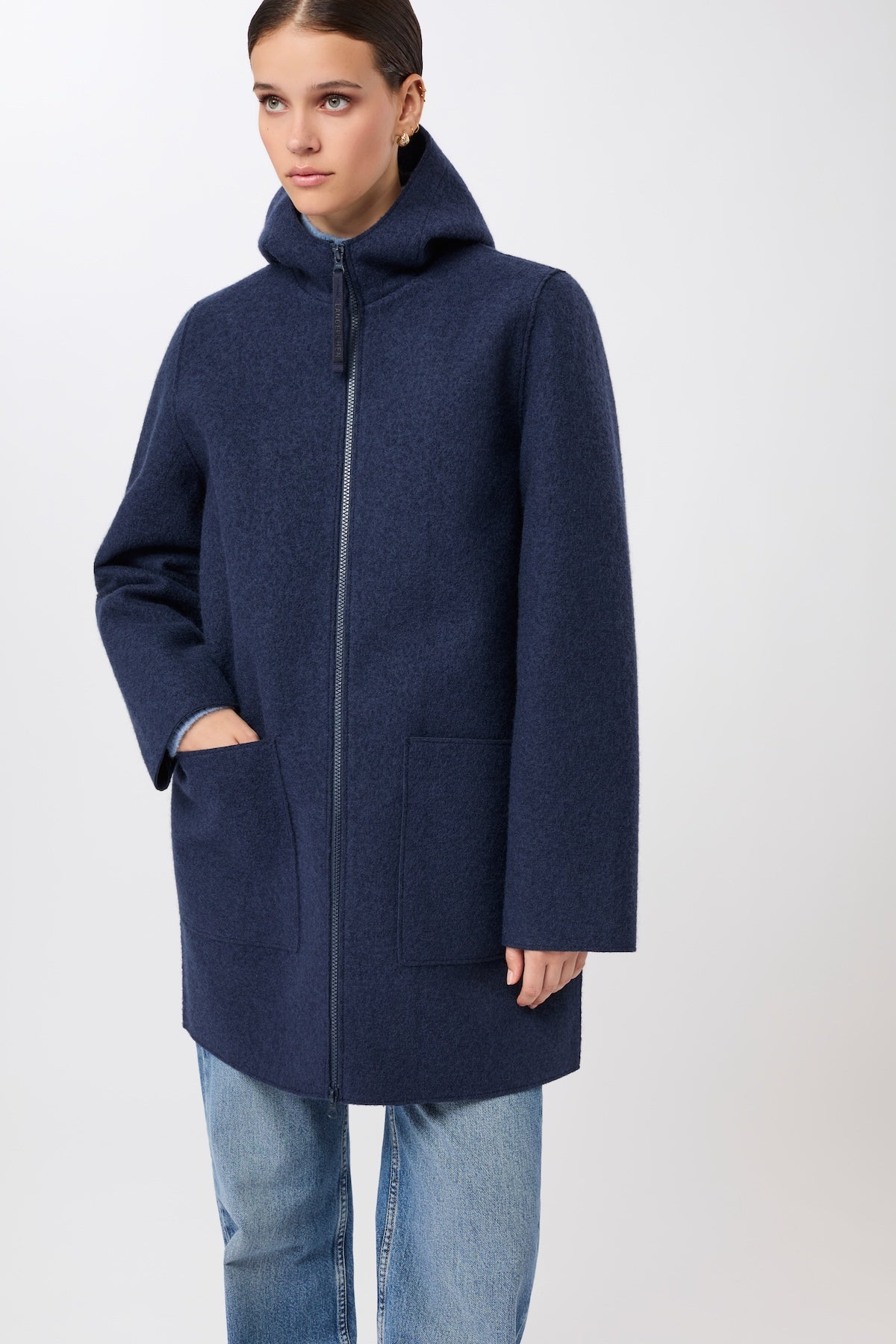 langerchen-kapuzenjacke-walk-membran-steel-blue image 2