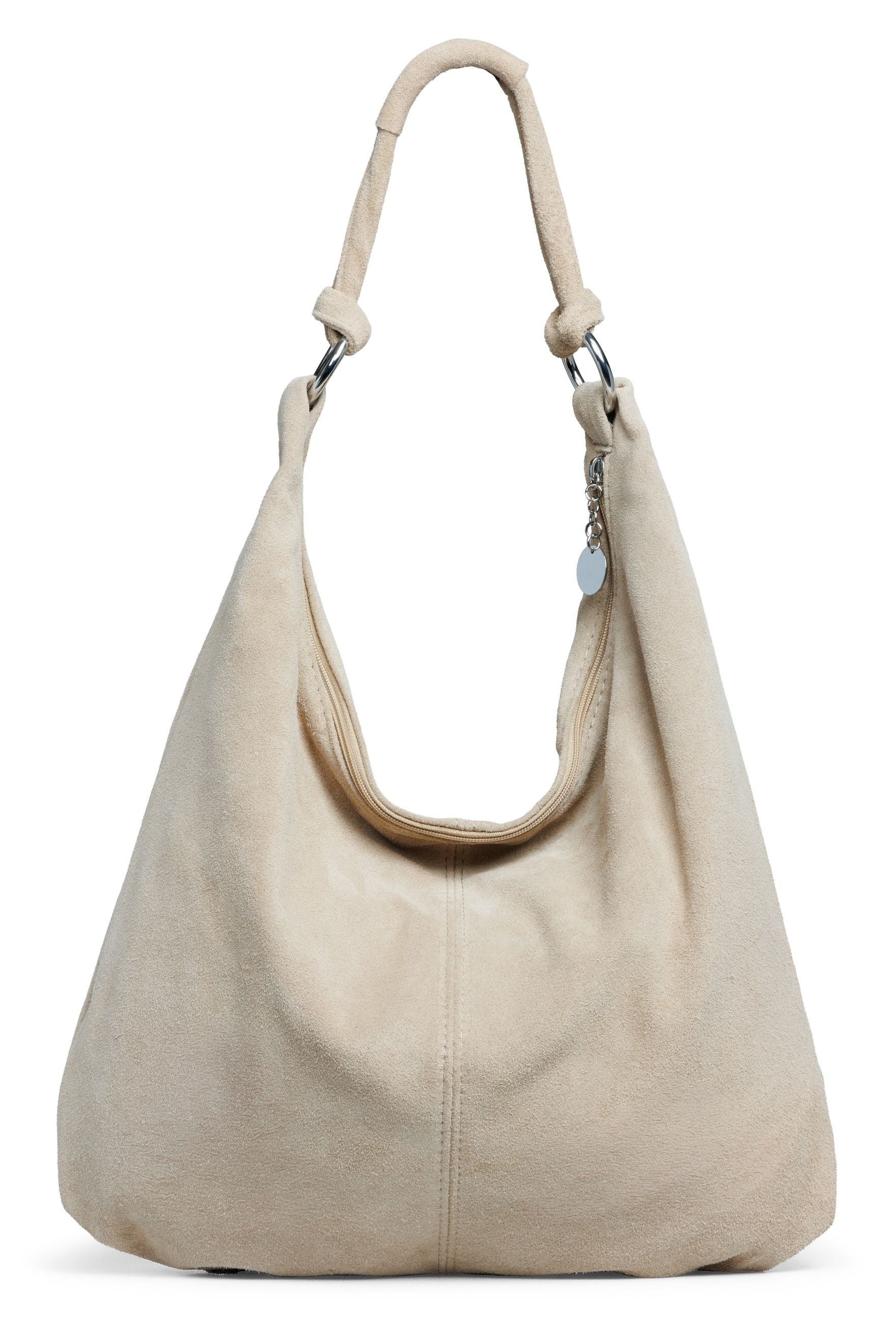 caspar-hobo-bag-no-841-damen-schultertasche-aus-veloursleder image 3