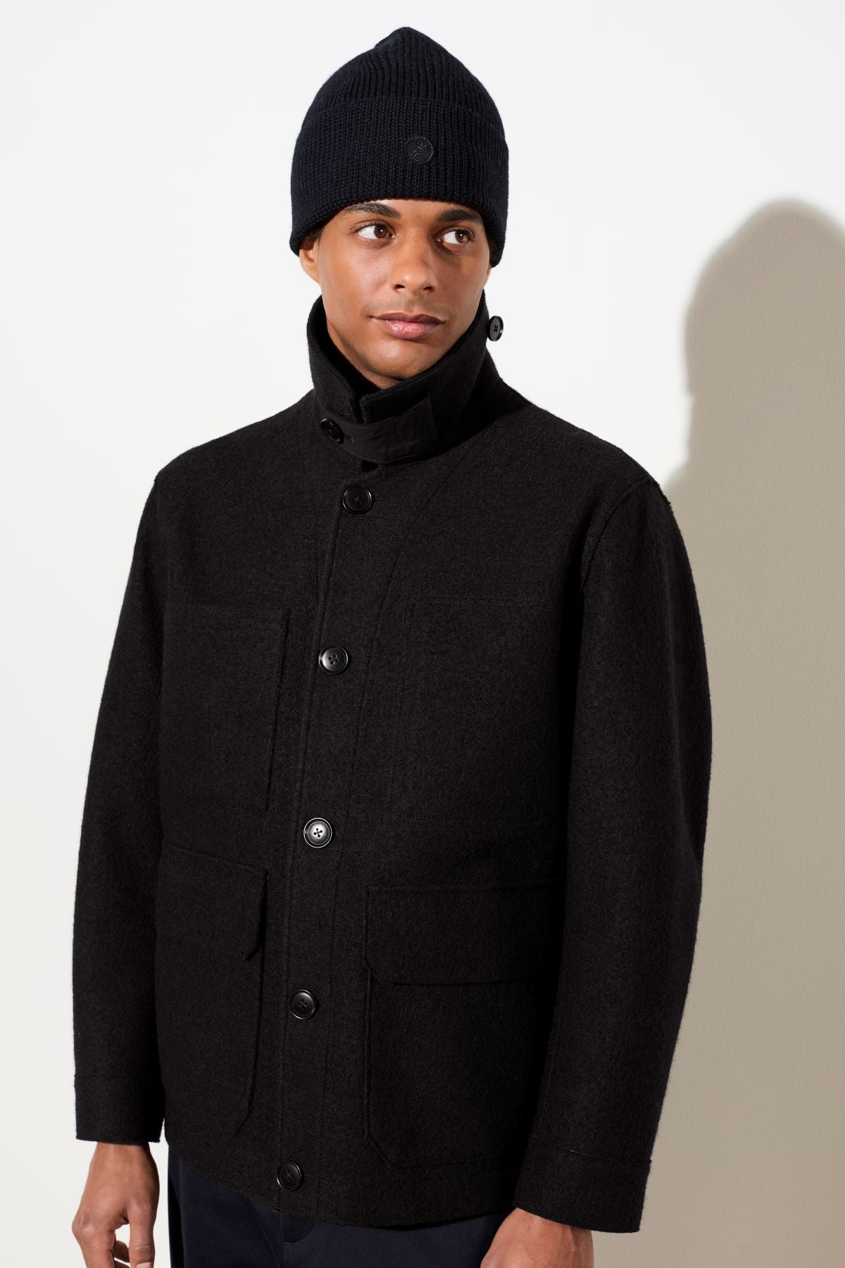 langerchen-field-jacket-aus-techno-felt-black image 6