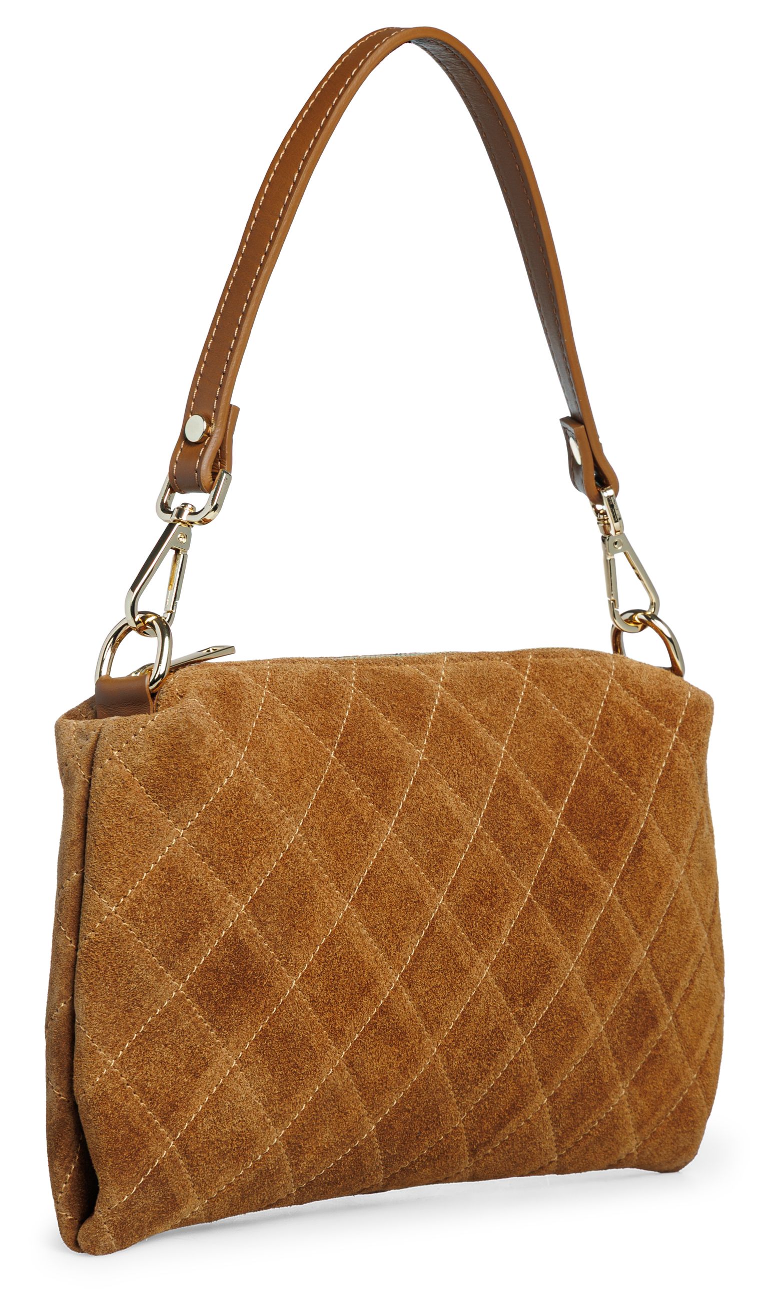caspar-premium-line-no-856-wildleder-handtasche-clutch-umh-ngetasche-made-in-ita image 3