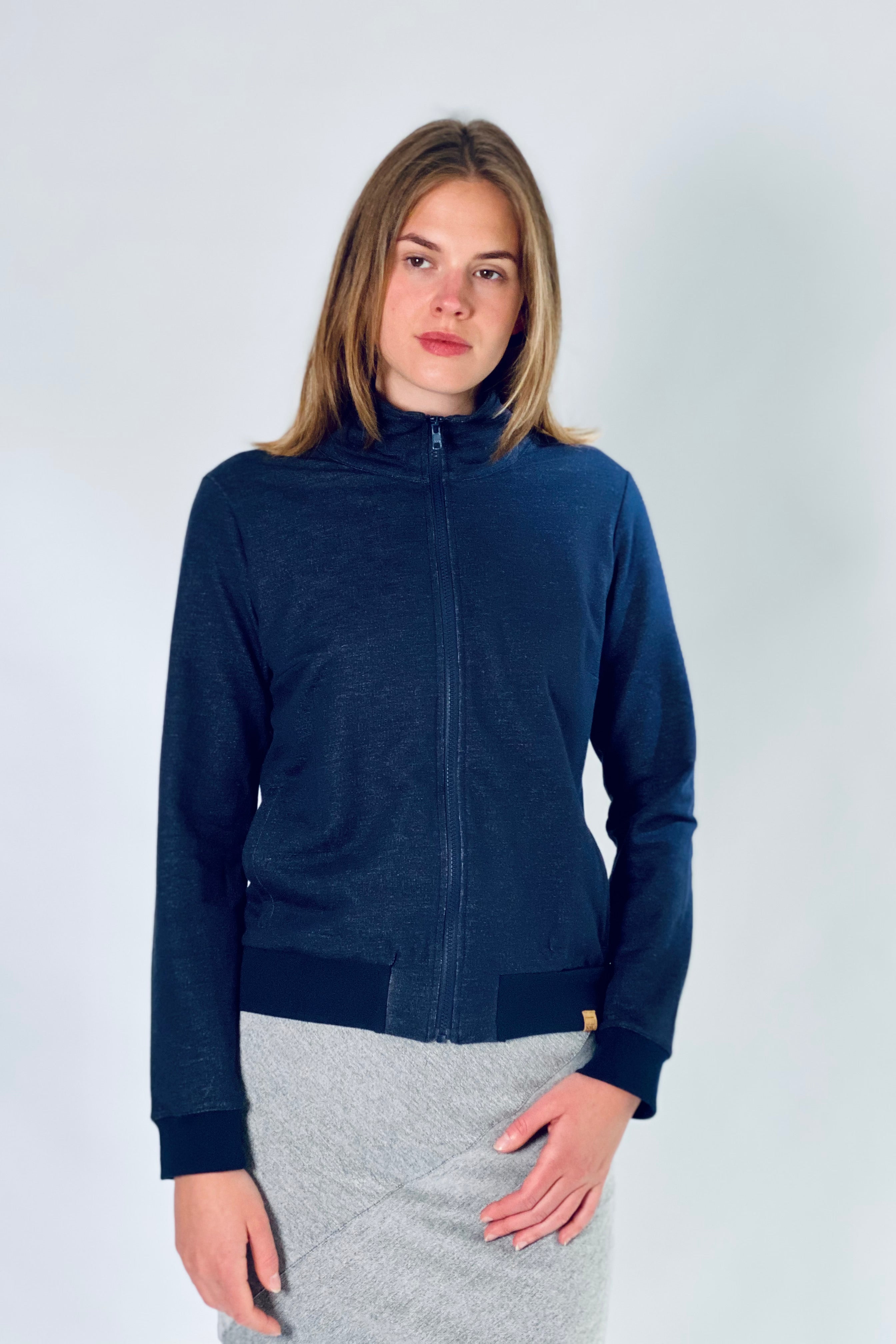 kml-collection-marga-zip-jacket-sweatjacke-dunkelblau image 3