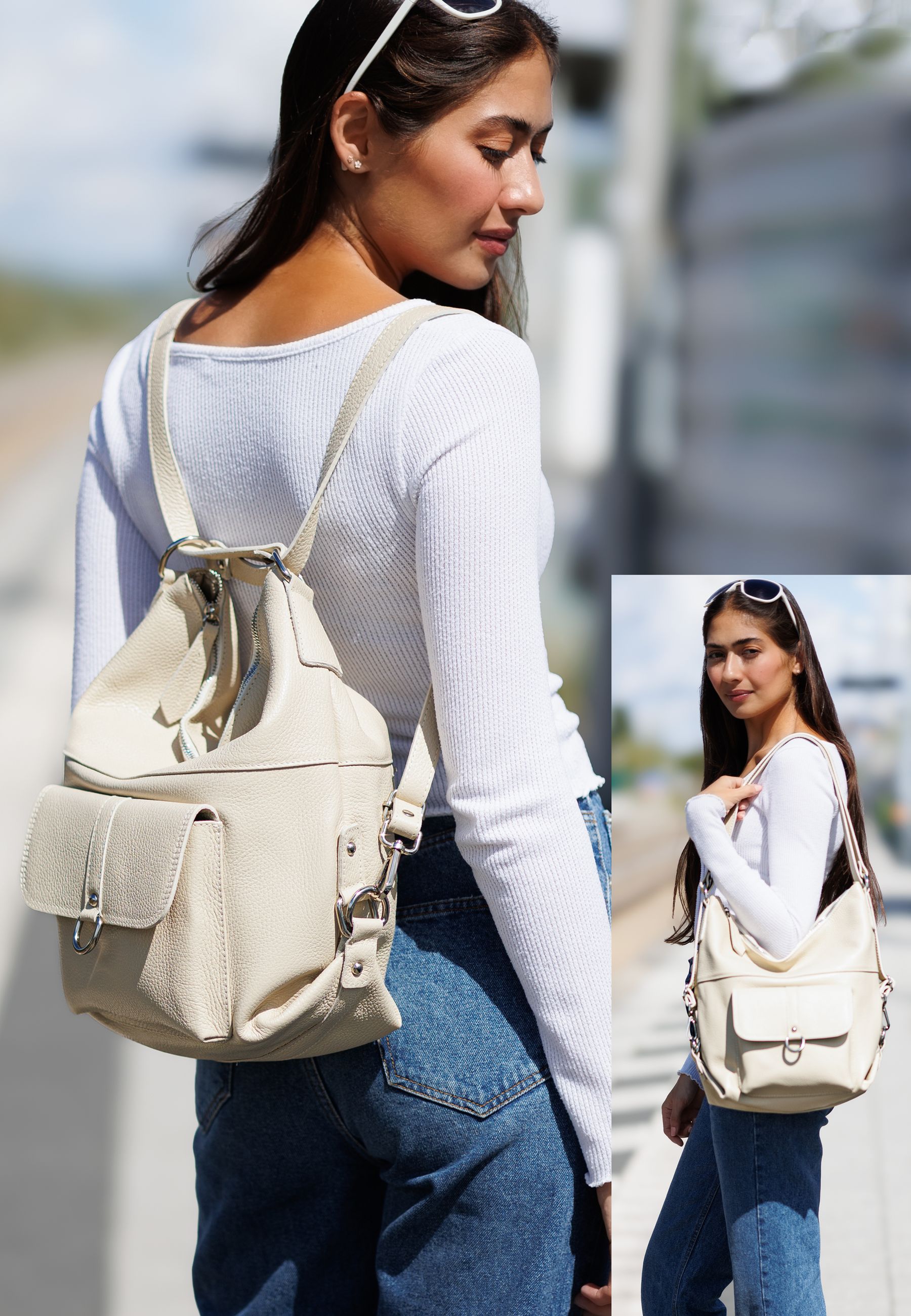 caspar-2in1-bag-no-853-rucksackhandtasche-rindsleder-schultertasche-rucksack image 2