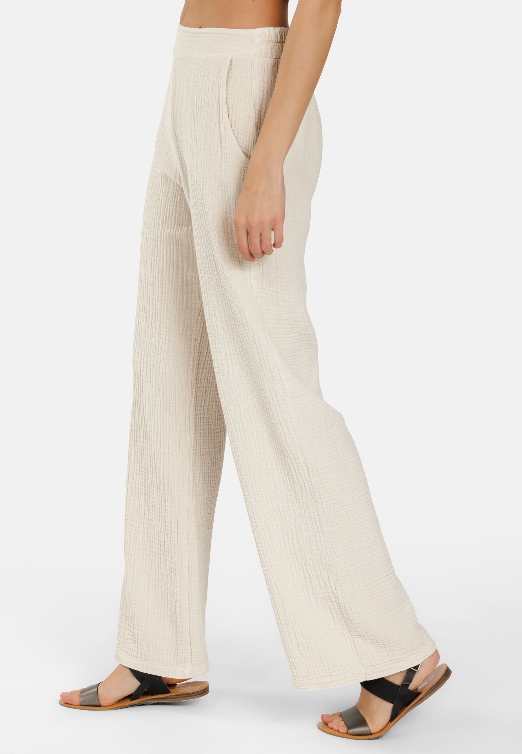 caspar-khs055-damen-musselin-hose-sommer-aus-baumwolle image 3