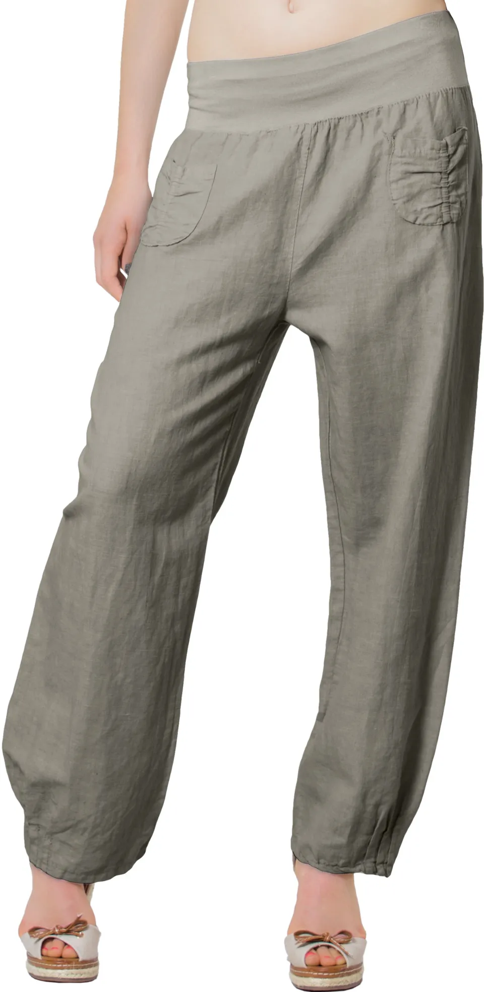 caspar-leinenhose-no-006-damen-sommerhose-aus-100-leinen image 1